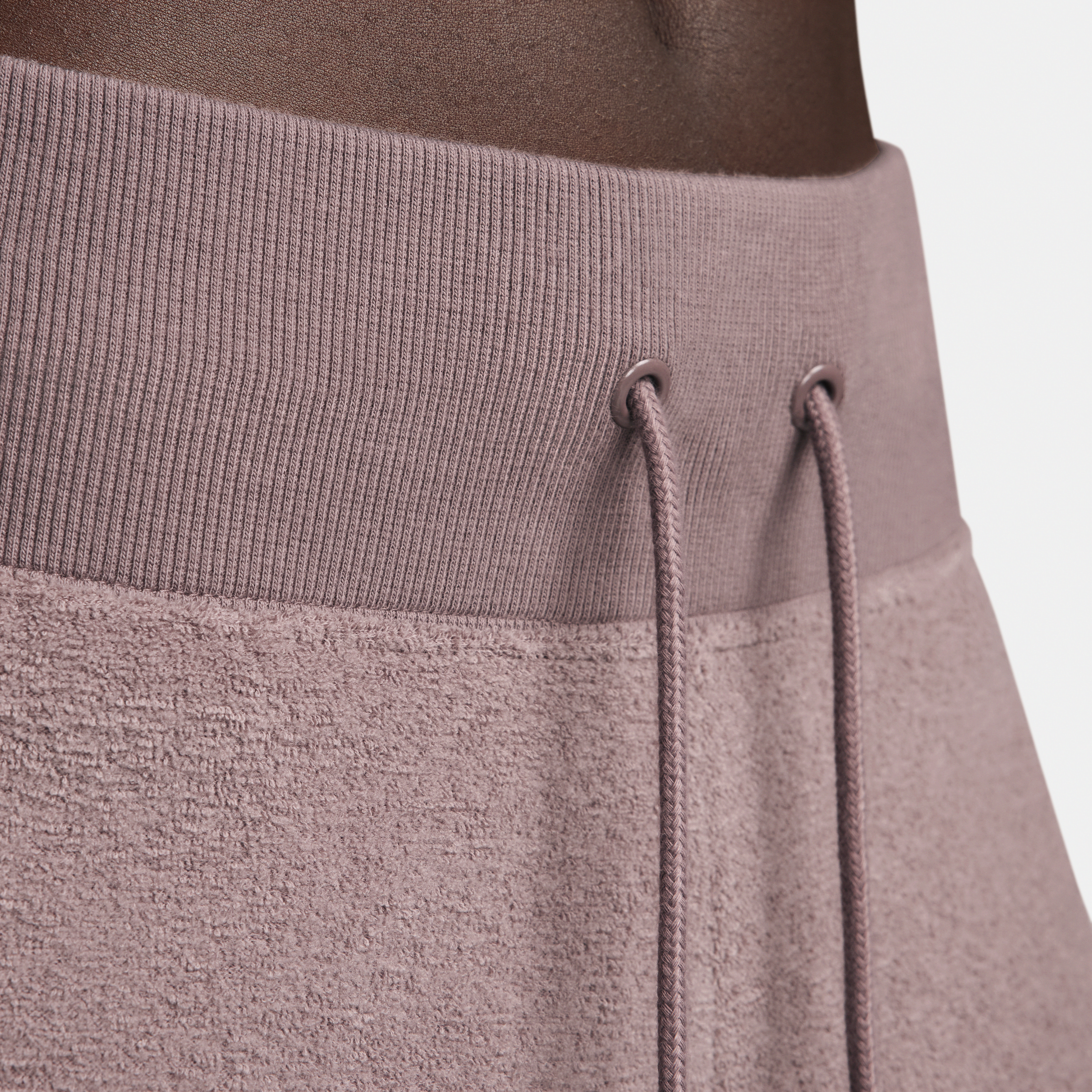 Nike Sportswear Phoenix Plush knusse fleecebroek met hoge taille en wijde pijpen voor dames Paars