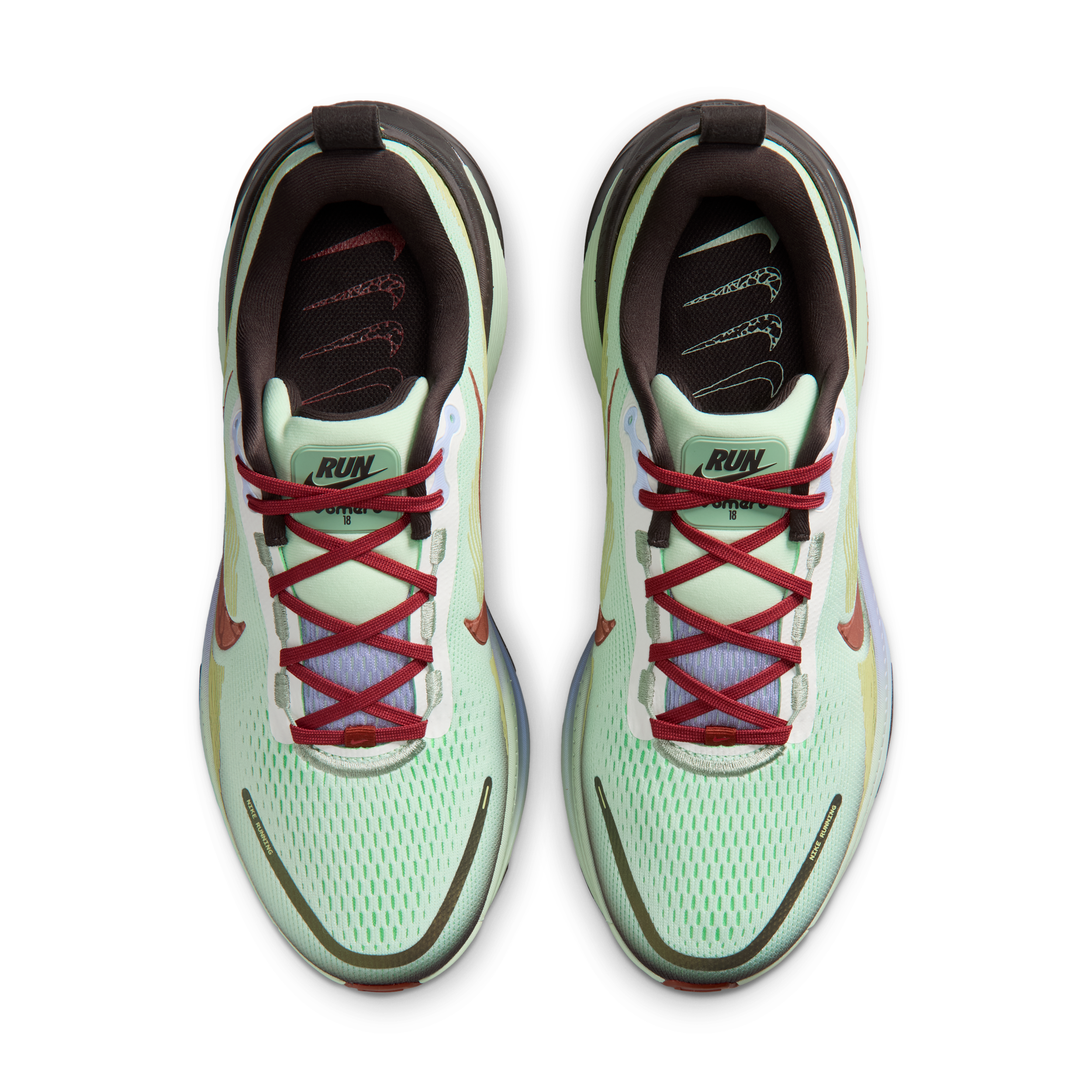 Nike Vomero 18 Frosted Spruce / Rugged Orange, vue 4