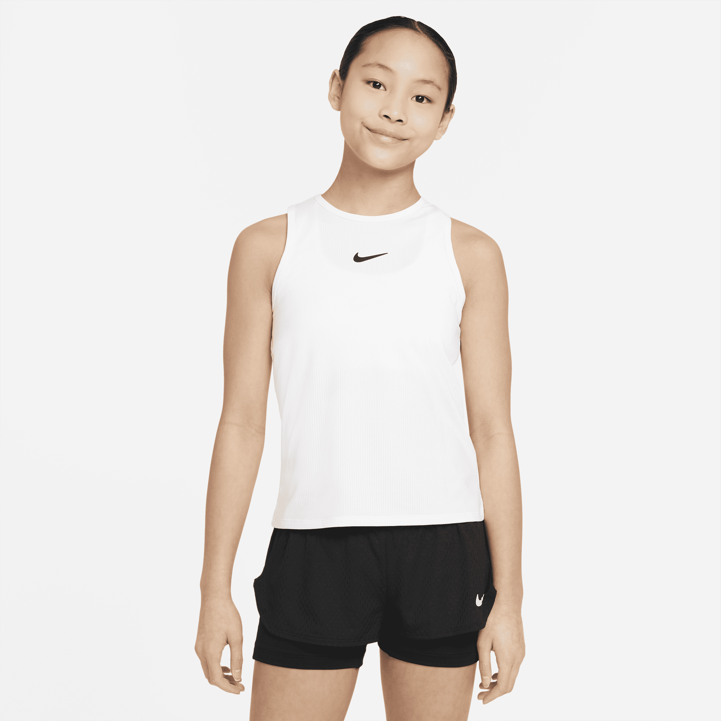 Image of Nike Victory Dri-FIT tennistanktop voor meisjes - Wit