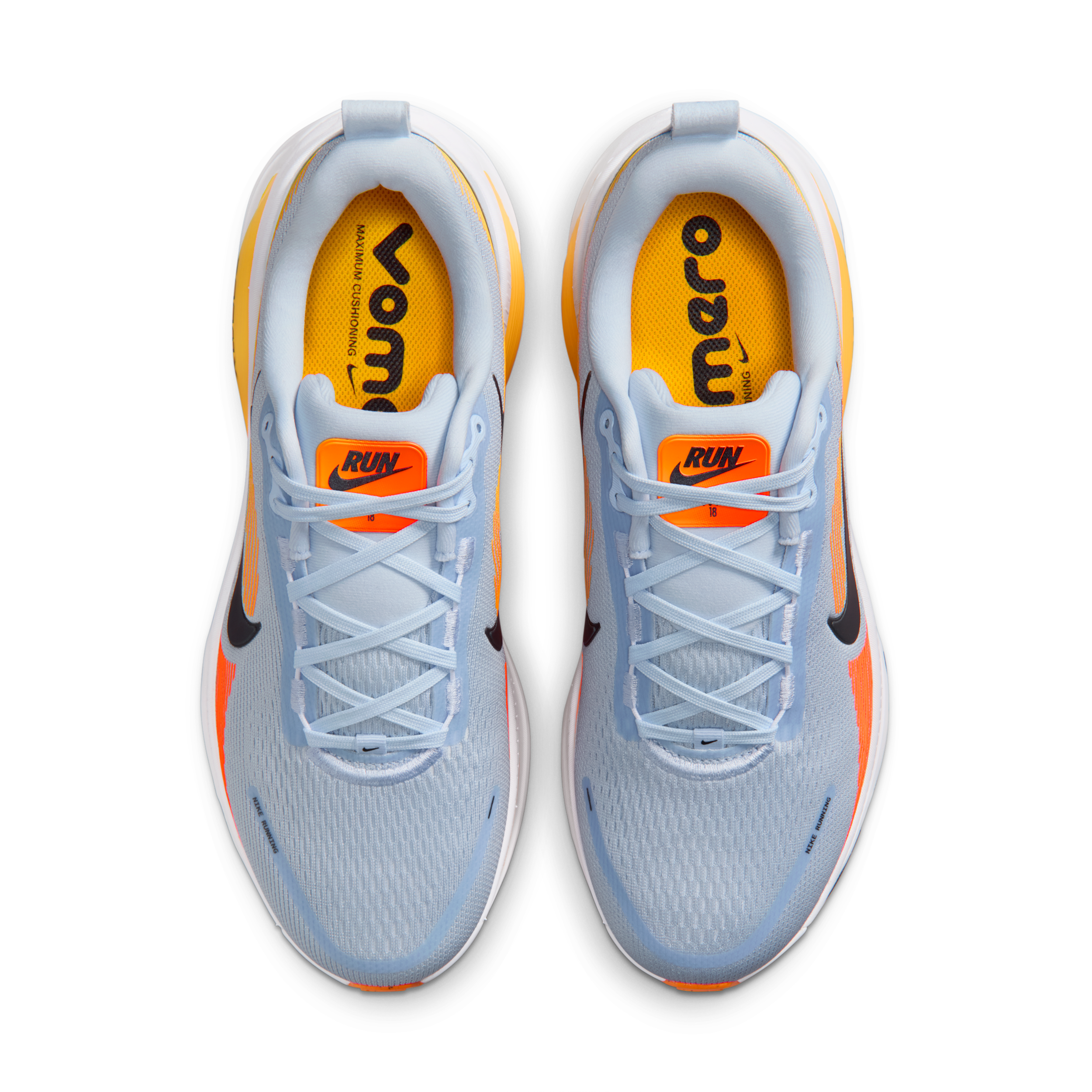 Nike Vomero 18 Hydrogen Blue / Laser Orange, vue 4