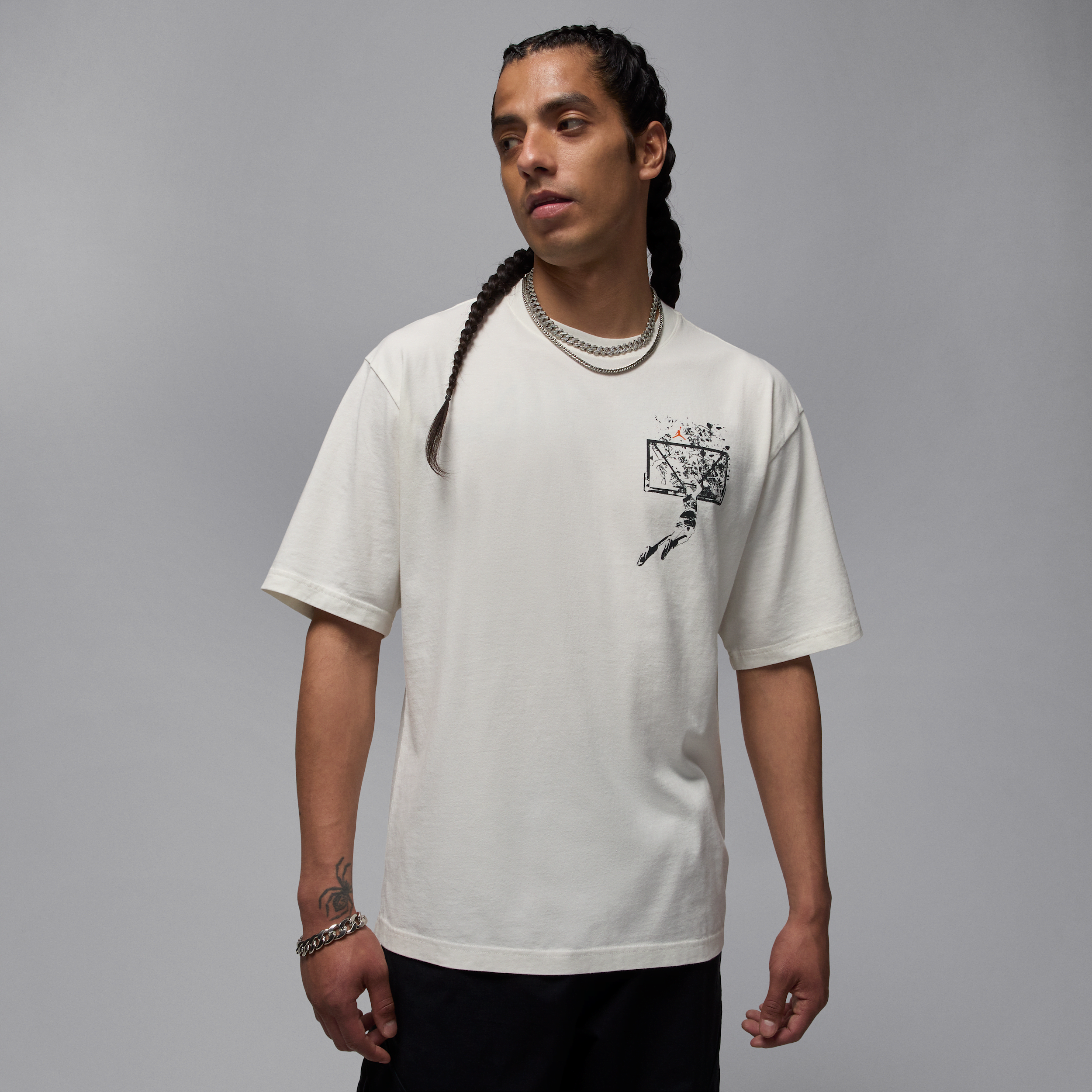 Thumbnail - Jordan Brooklyn Oversize-T-Shirt mit Grafik (Herren) - Weiß