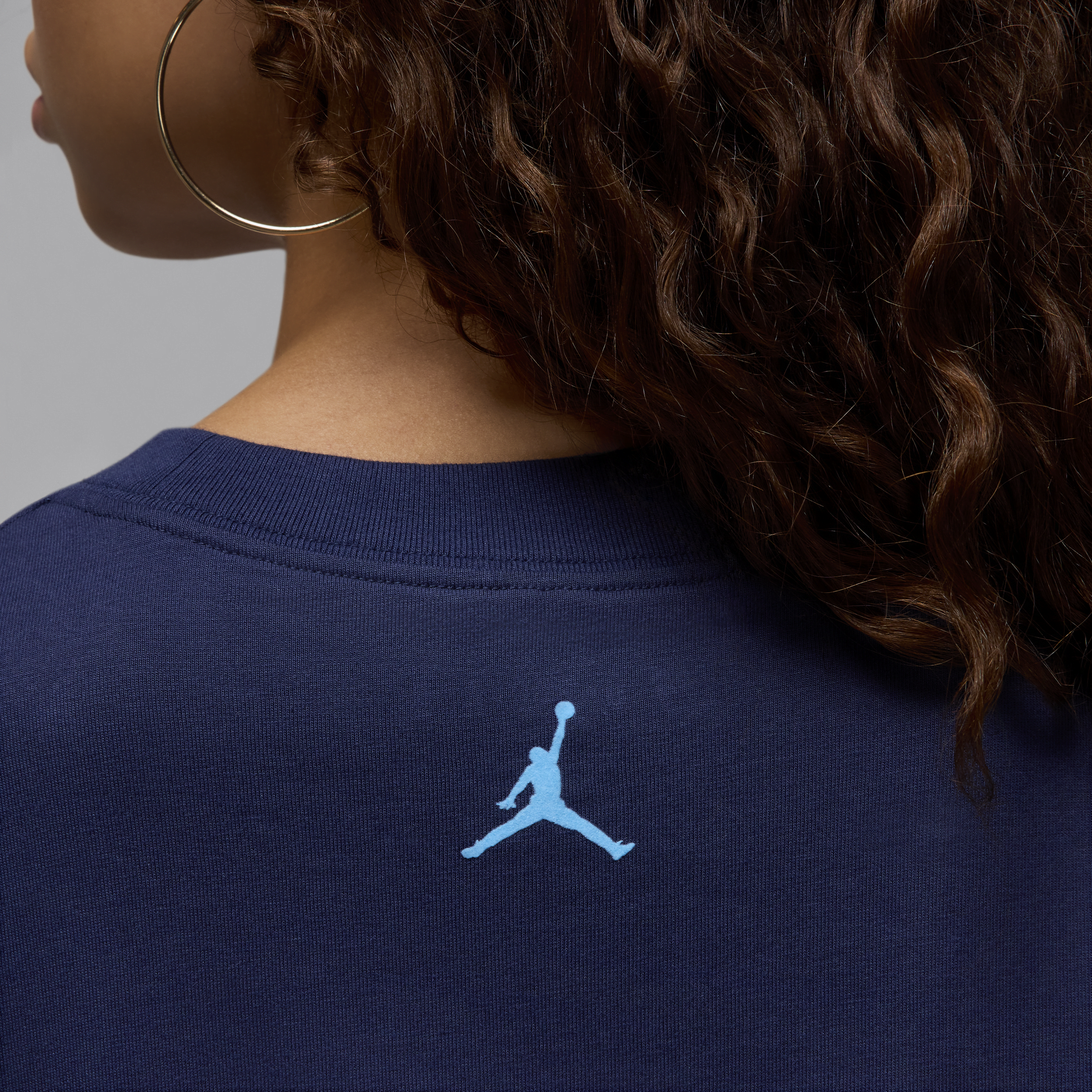 T-shirt à motif Jordan pour femme - Bleu