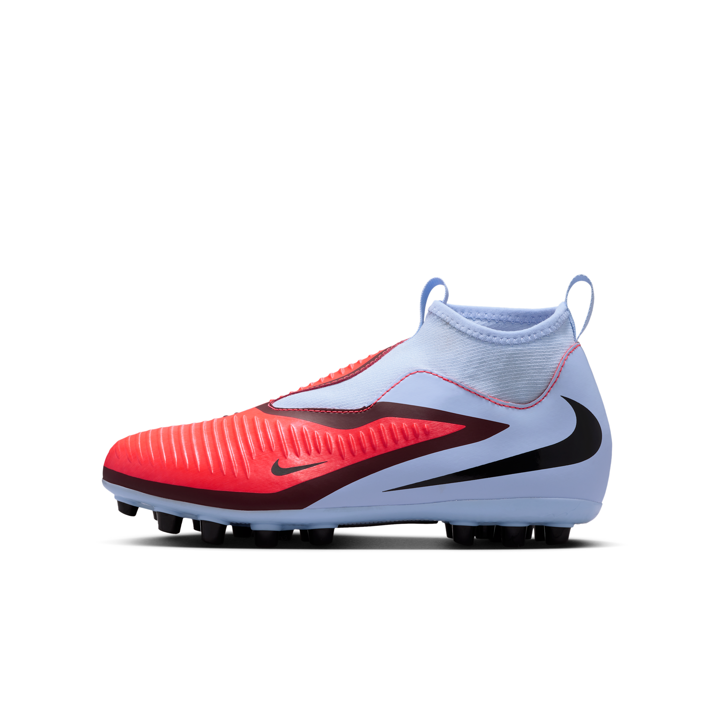 Nike Jr. Phantom 6 High Academy Older Kids’ Artificial-Grass Football Boots – Blue Nike Jr. Phantom 6 High Academy Older Kids’ Artificial-Grass Football Boots – Blue