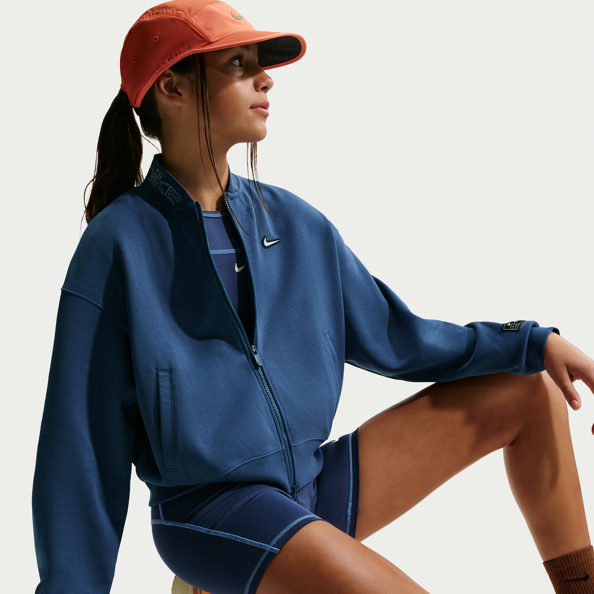 Thumbnail - Nike Fleece-Jacke (ältere Kinder, Mädchen) - Blau