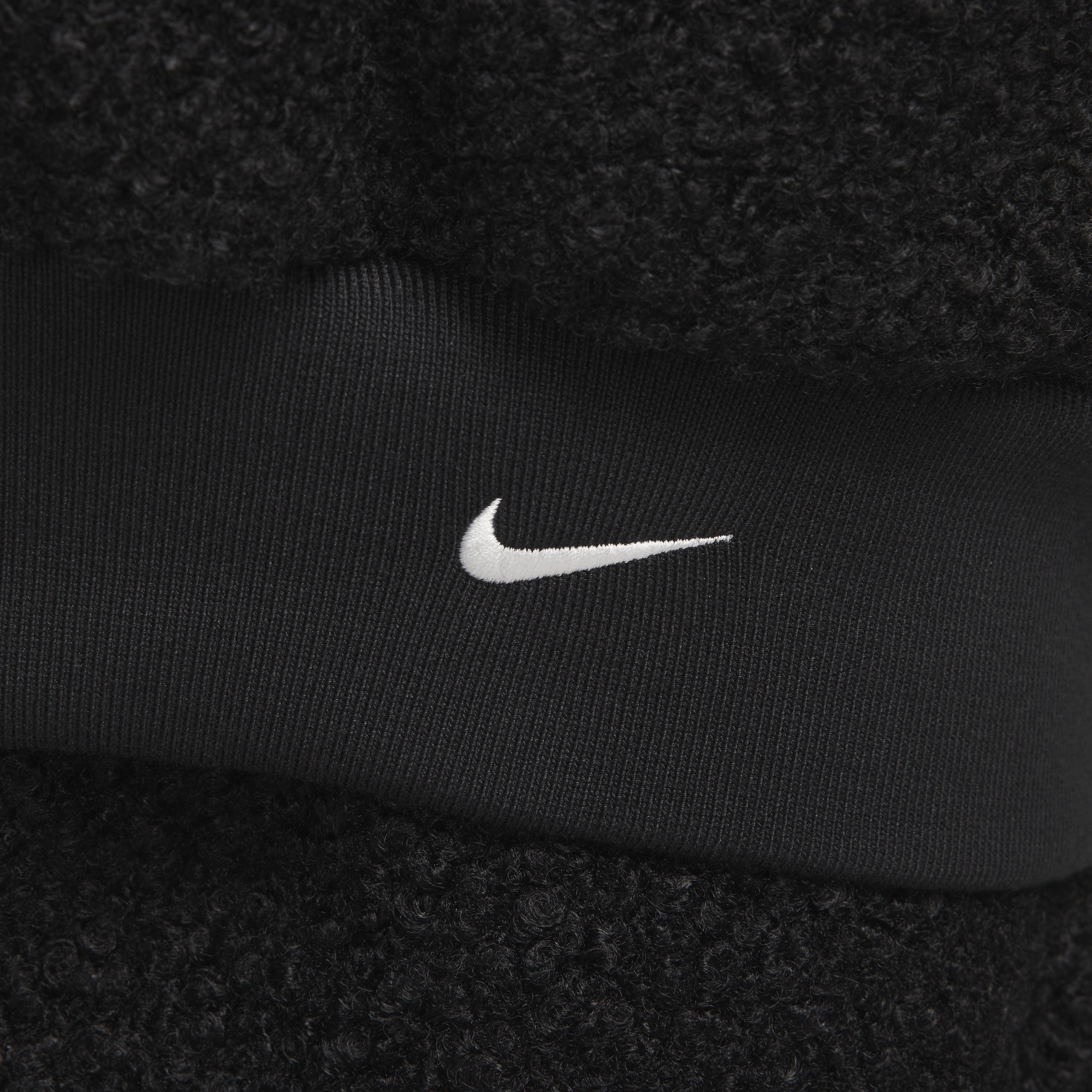 Nike Sportswear Collection hoodie van hoogpolige fleece voor dames Zwart