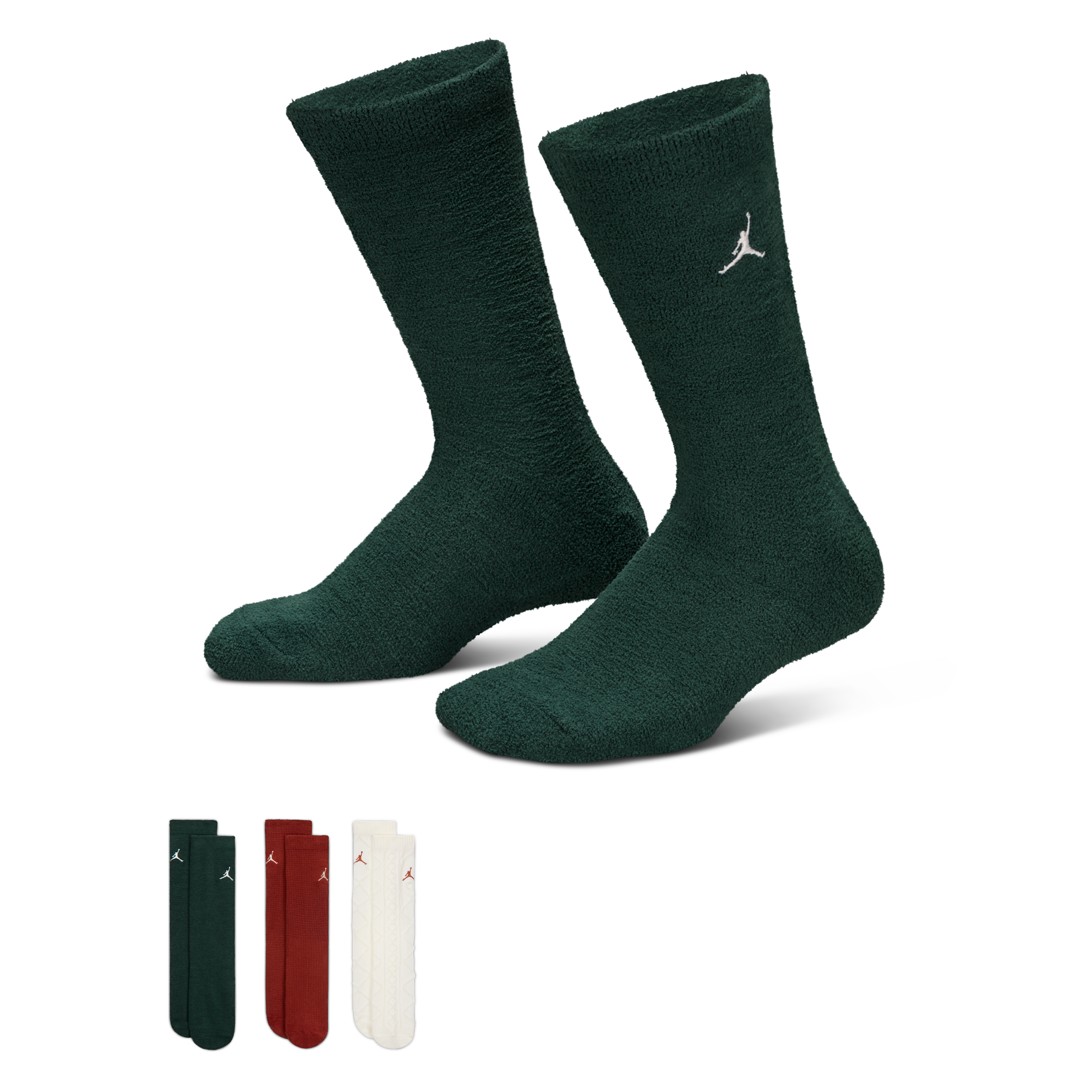 Calze di media lunghezza Holiday '25 Gifting Jordan – Ragazzo/a (3 paia) - Bianco