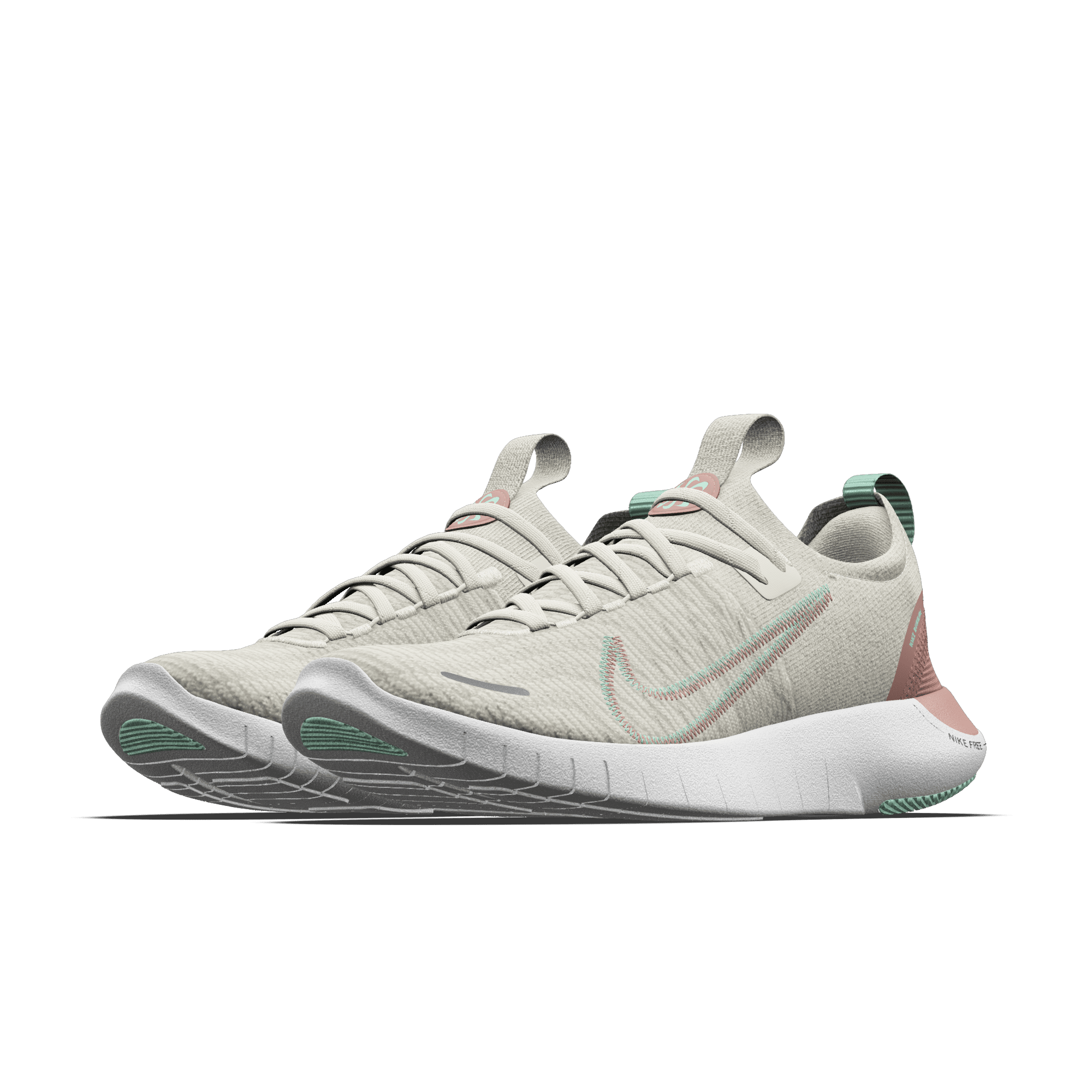 Chaussure de running sur route personnalisable Nike Free RN By You pour homme - Blanc nouveauté