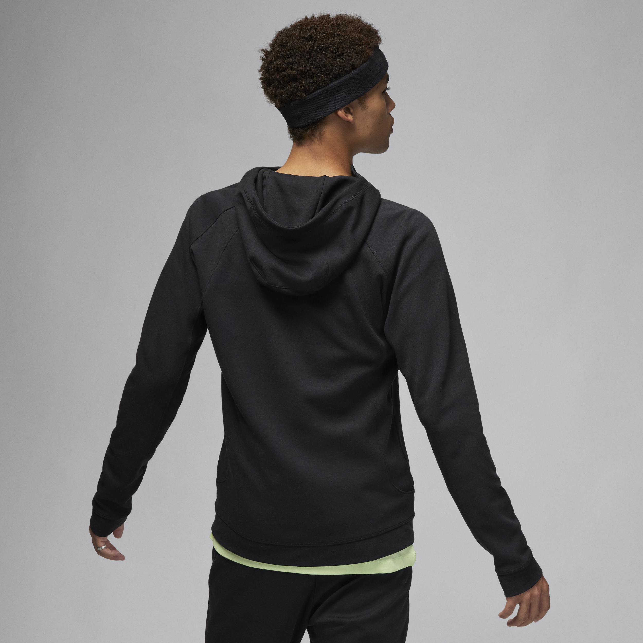 Sweat à capuche et zip en tissu Fleece Air Jordan Dri-FIT Sport pour homme - Noir