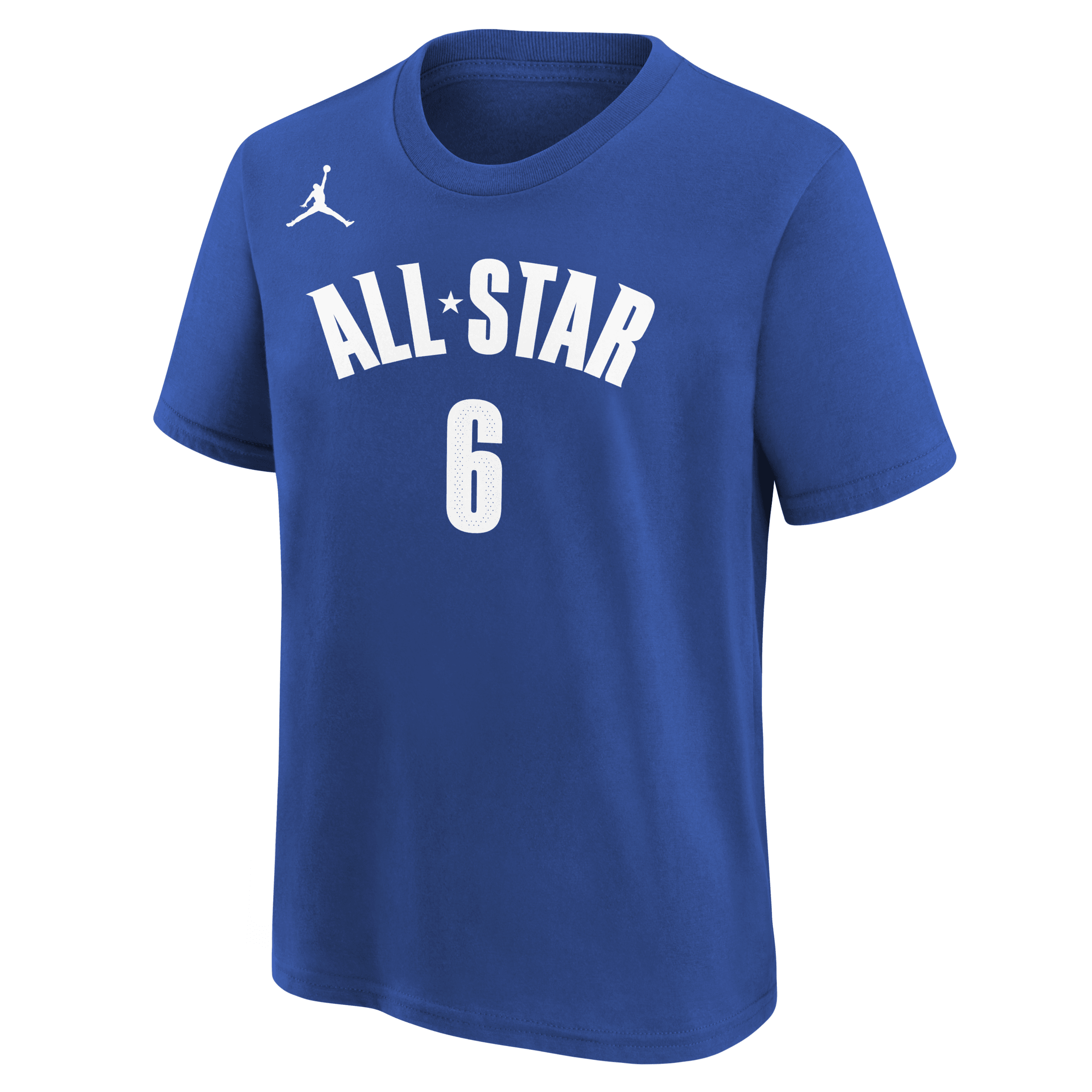 Nike LeBron James Los Angeles Lakers All-Star Essential NBA-shirt voor jongens Blauw