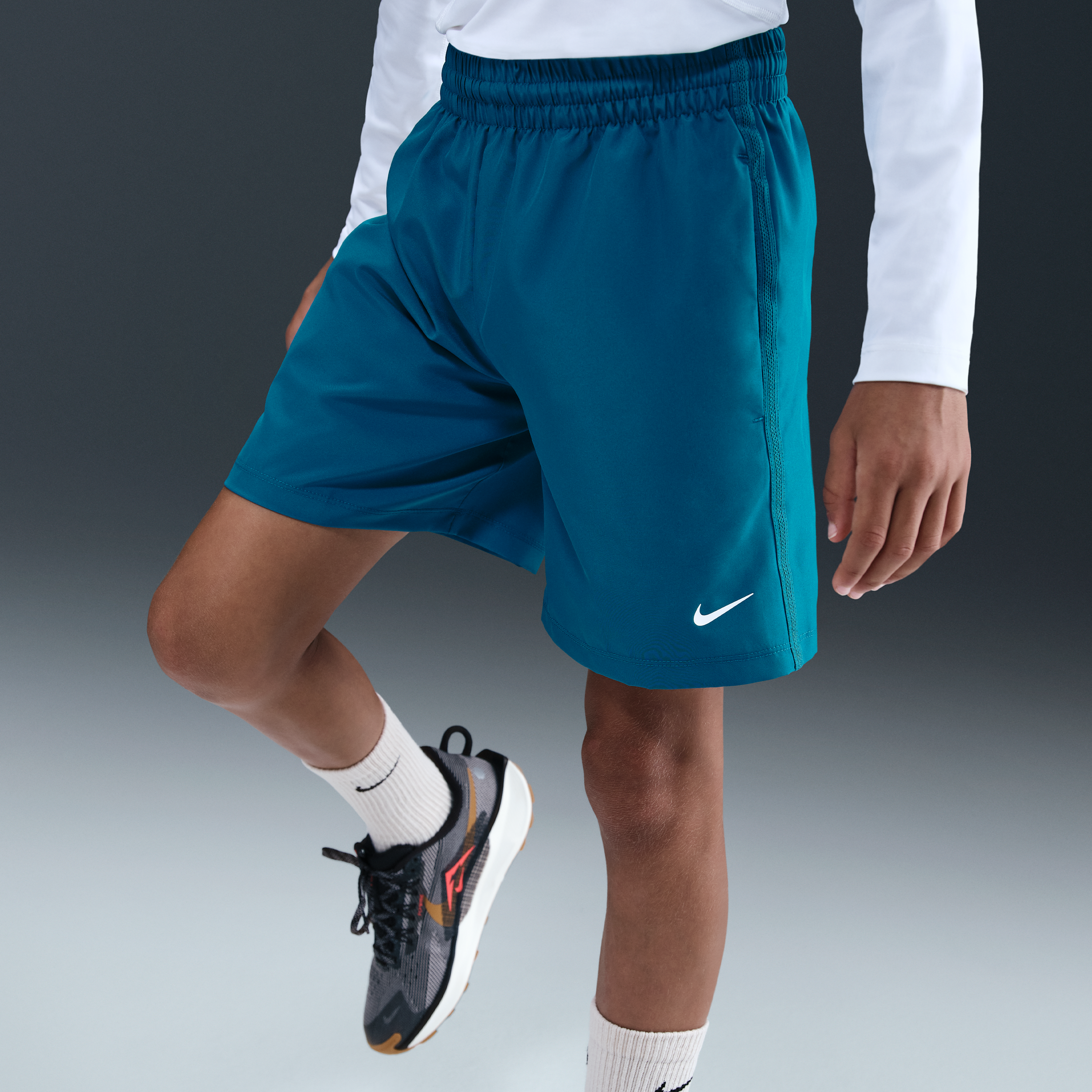 Thumbnail - Nike Multi Dri-FIT Trainingsshorts (ältere Kinder) - Blau