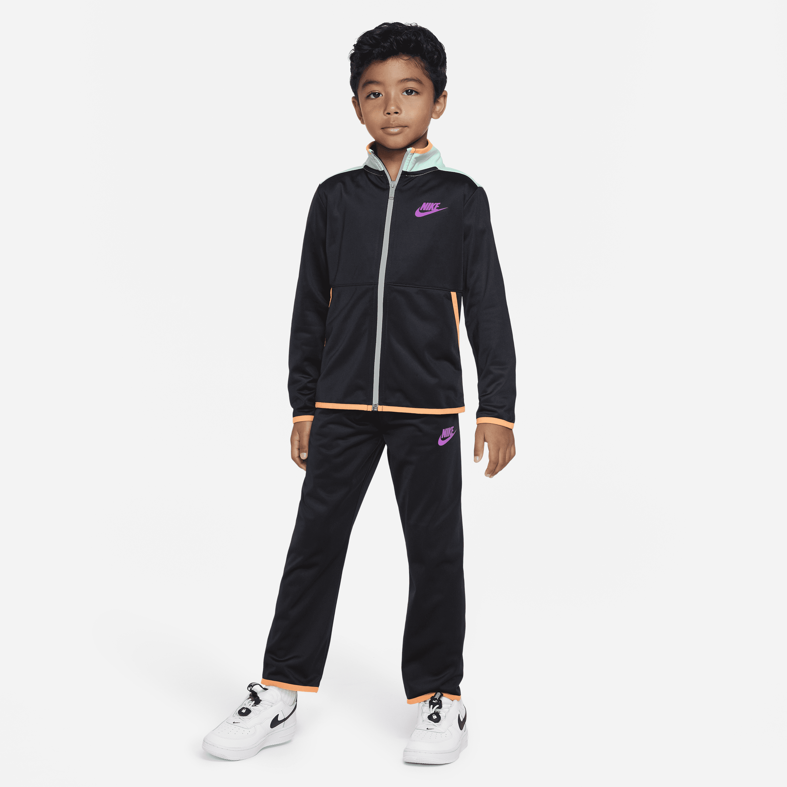 Nike Sportswear Illuminate Tricot Set Younger Kids' Tracksuit - Black - FB9665-010