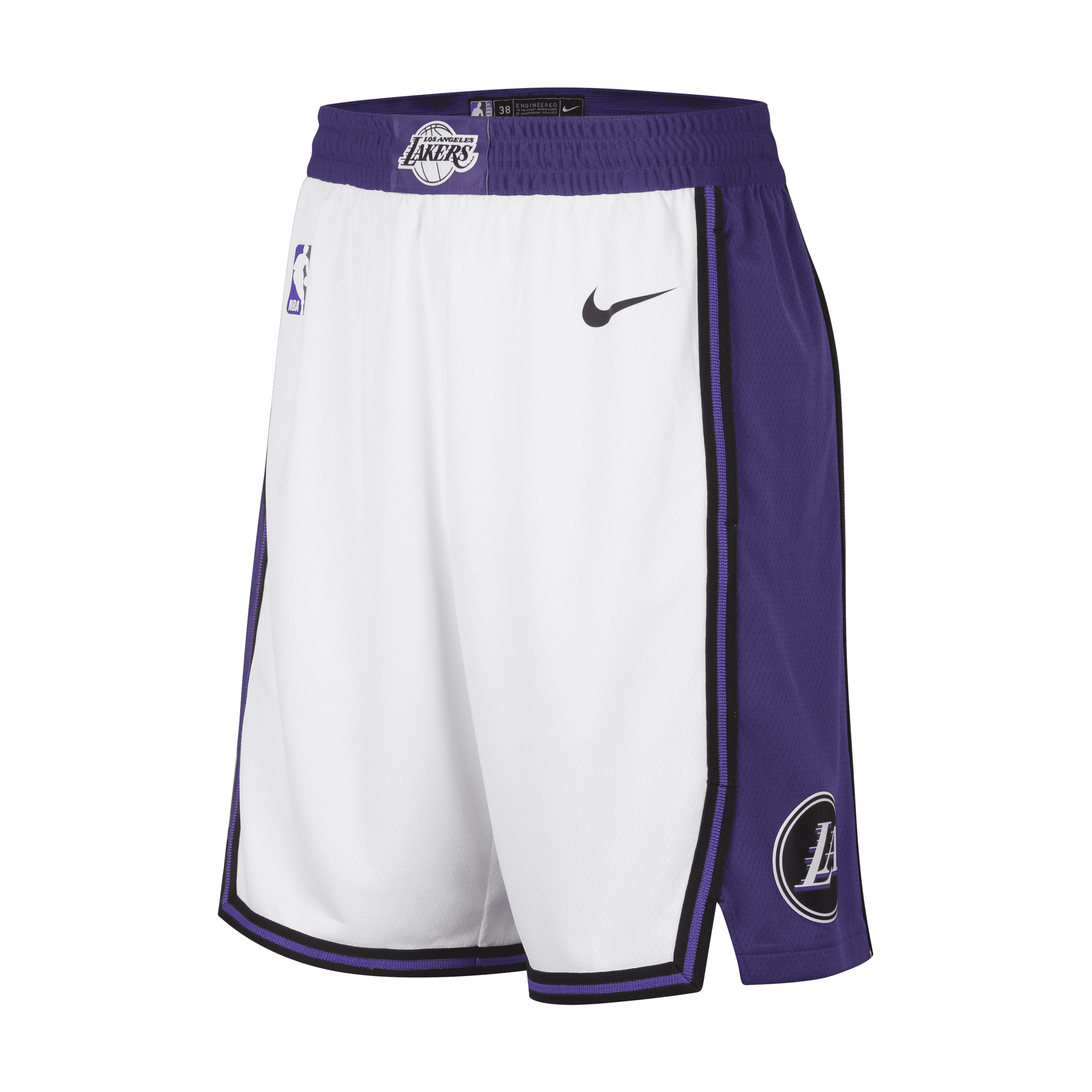 Spodenki męskie Los Angeles Lakers City Edition Nike Dri-FIT NBA Swingman - Biel