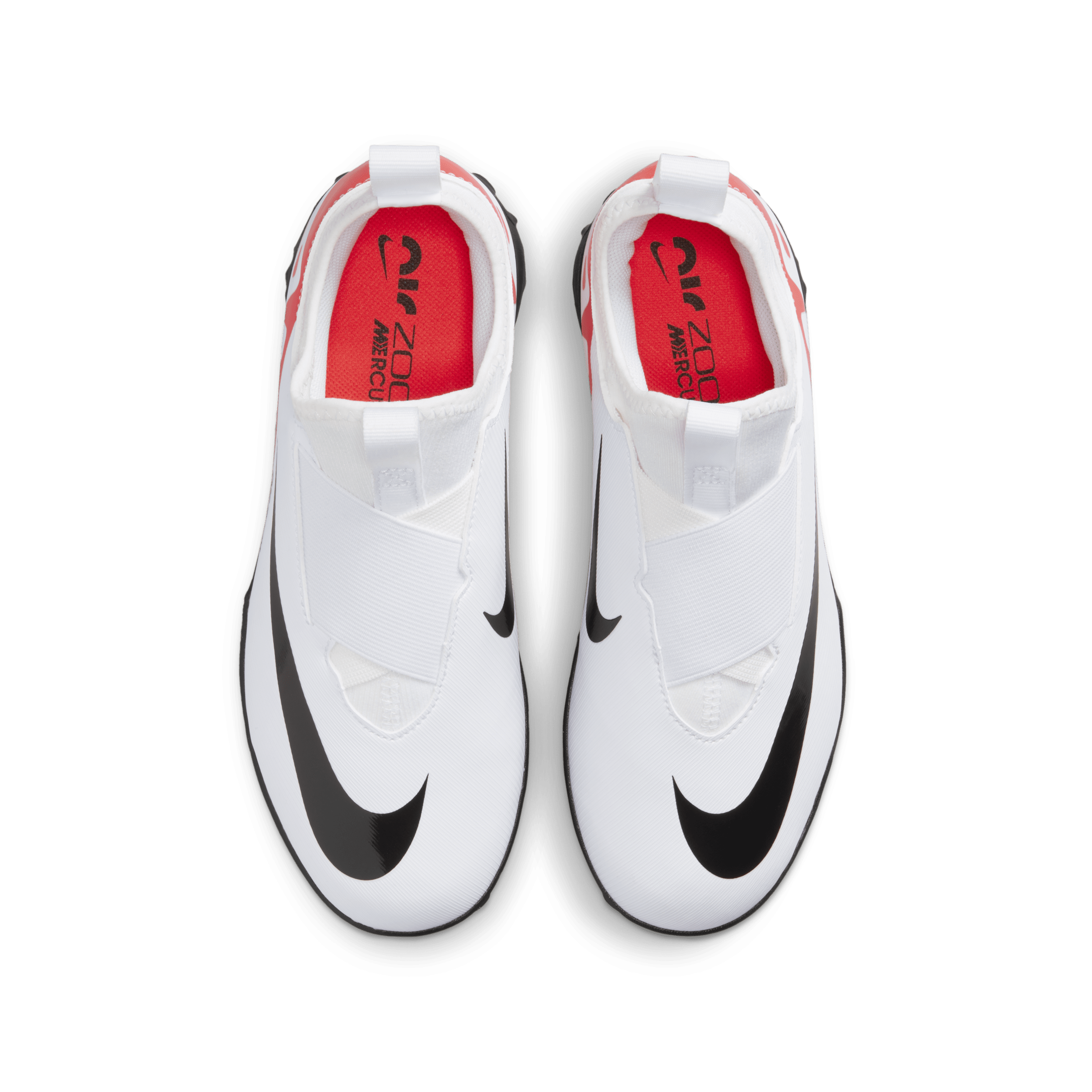 Nike Jr. Mercurial Vapor 15 Academy low top voetbalschoenen voor kleuters kids (turf) Rood