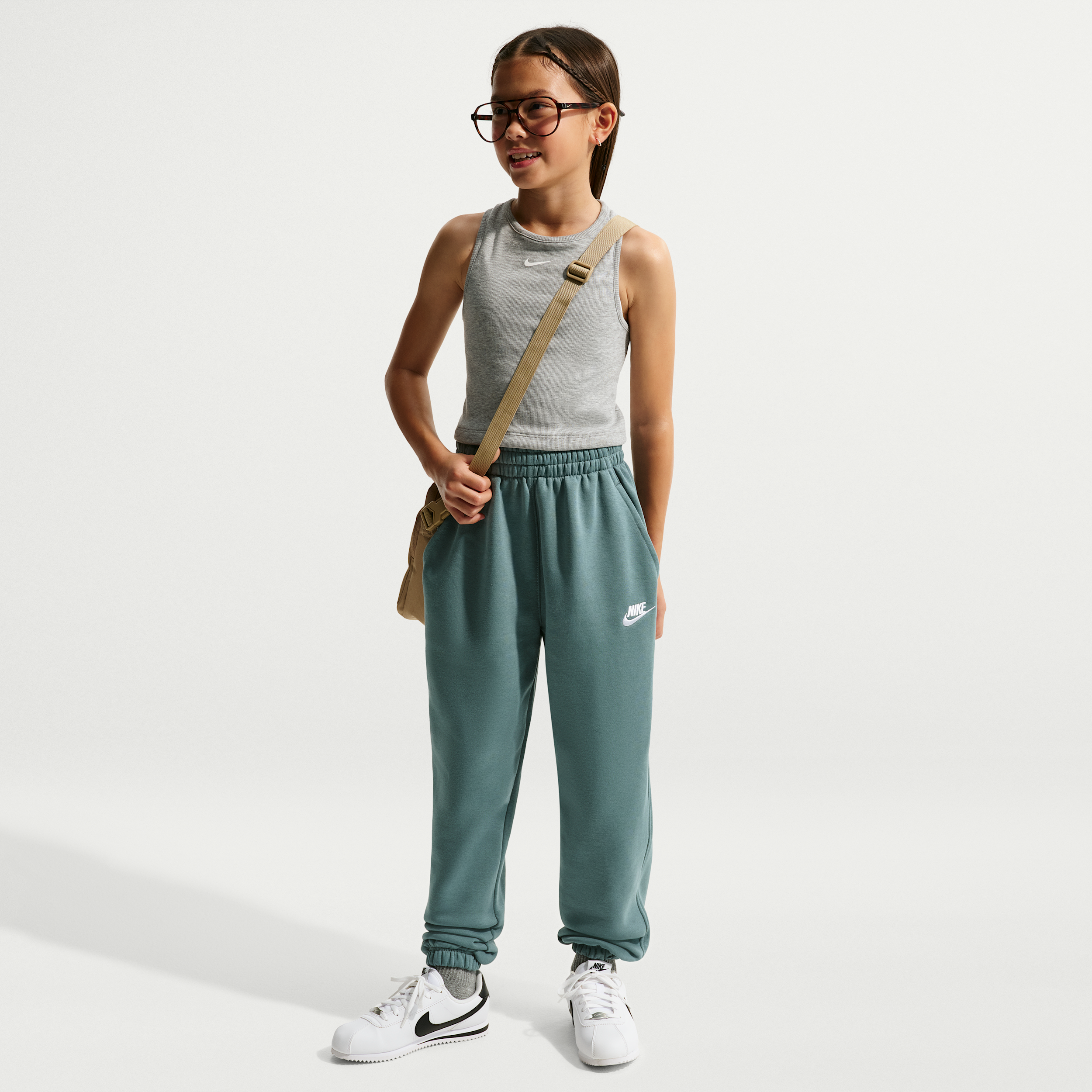 Pantaloni ampi Nike Club Fleece – Ragazzo/a - Grigio