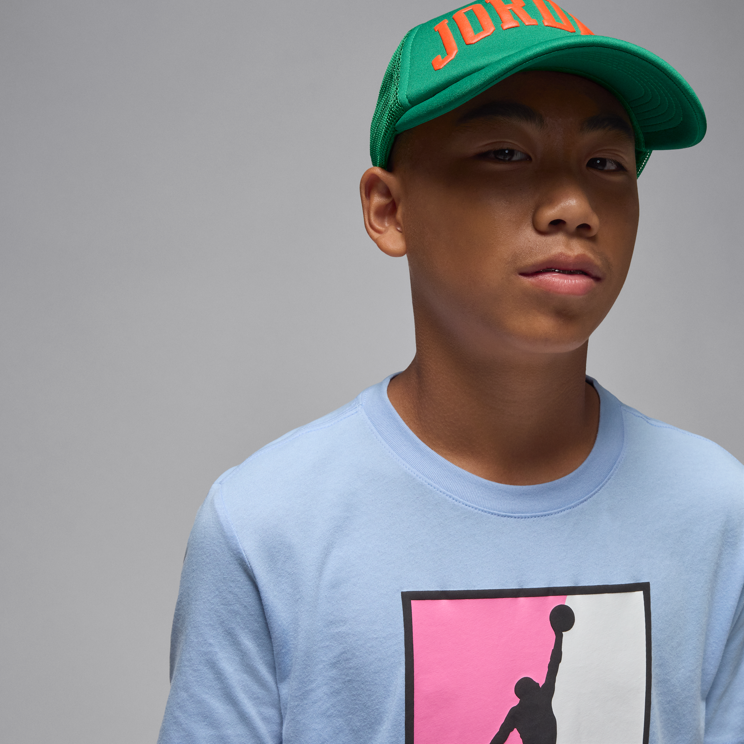 Thumbnail - Jordan Flight Essentials Boxed Logo 3.0 T-Shirt (ältere Kinder) - Blau