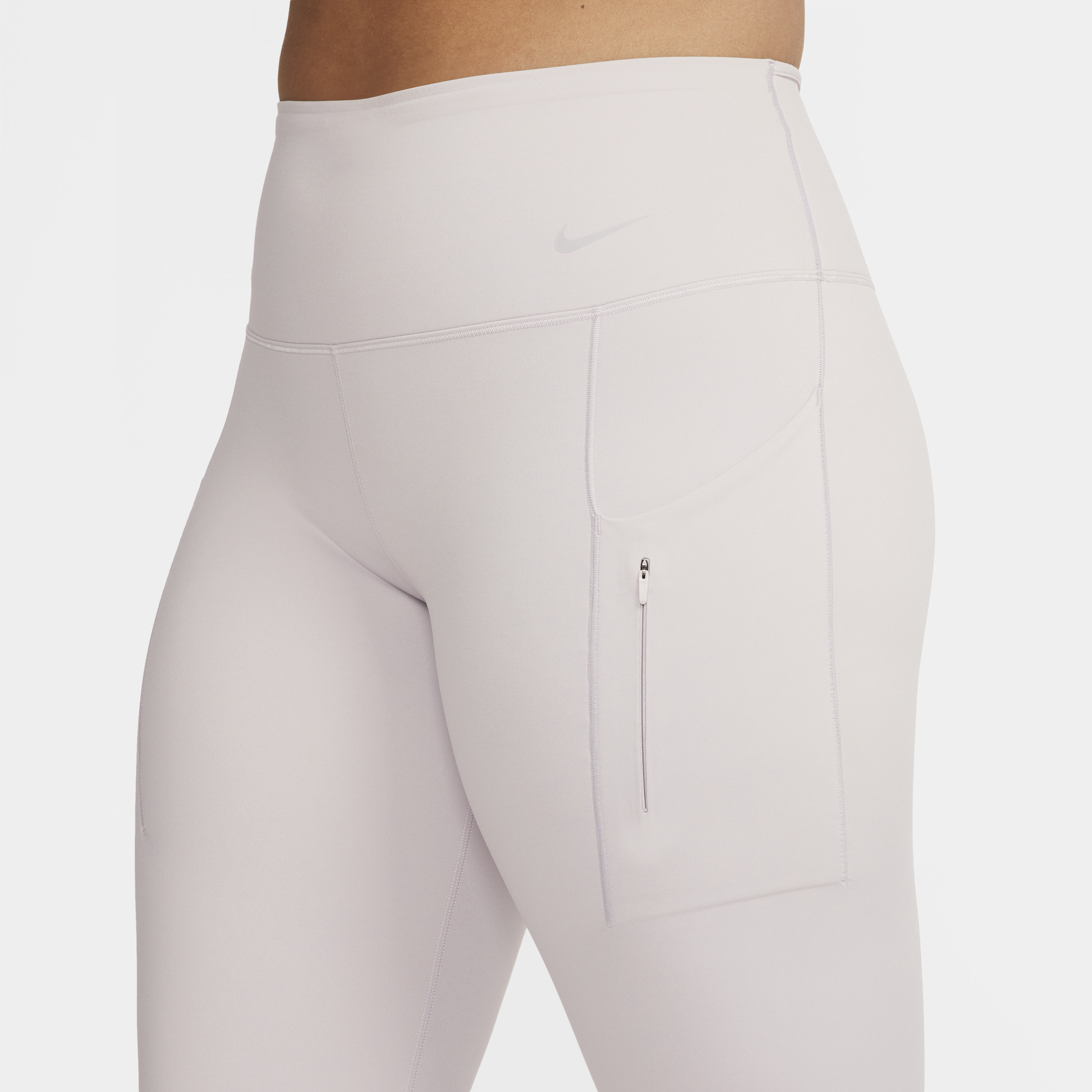 Nike Go Therma-FIT 7 8-legging met hoge taille en zakken voor dames Paars