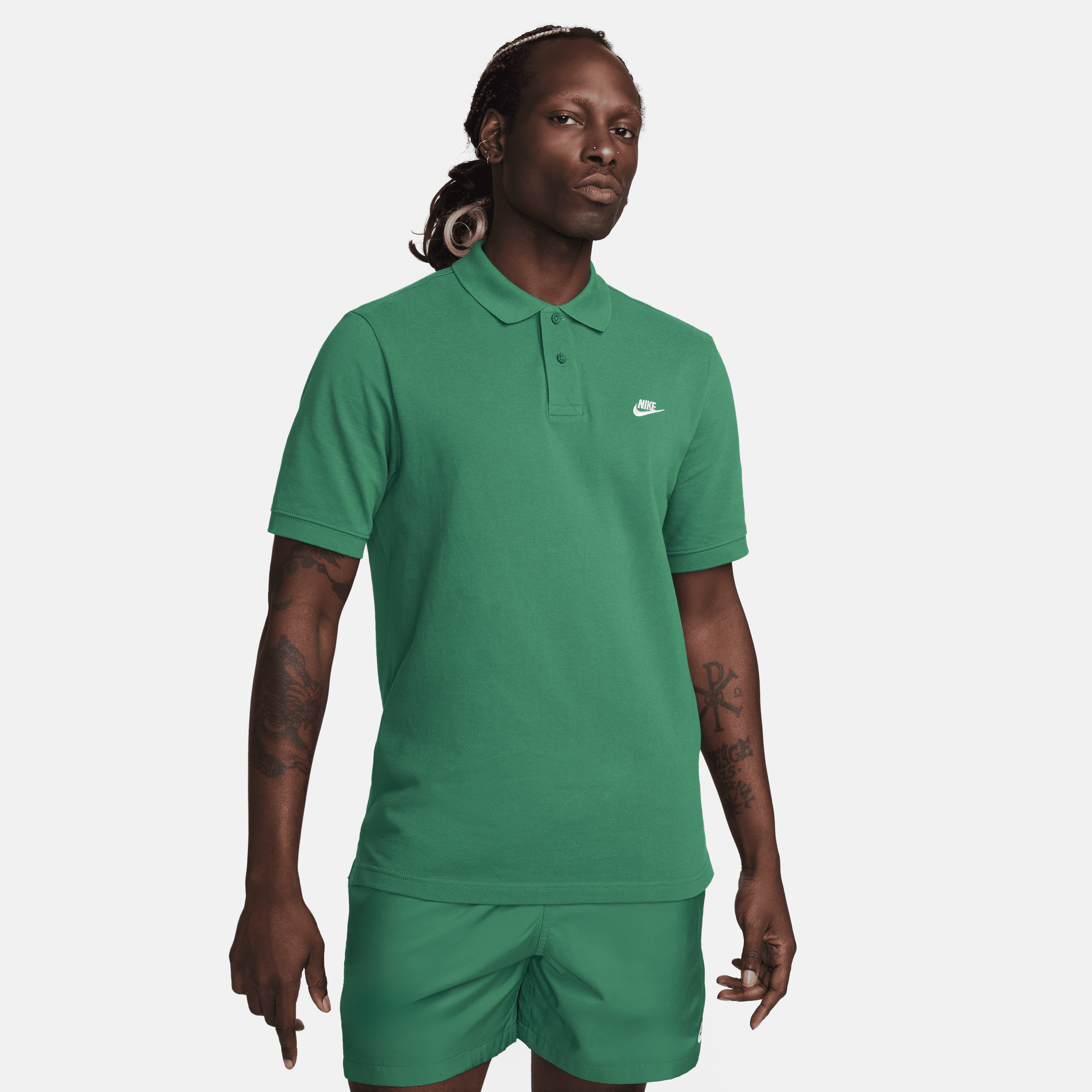 Thumbnail - Nike Club Kurzarm-Poloshirt für Herren - Grün