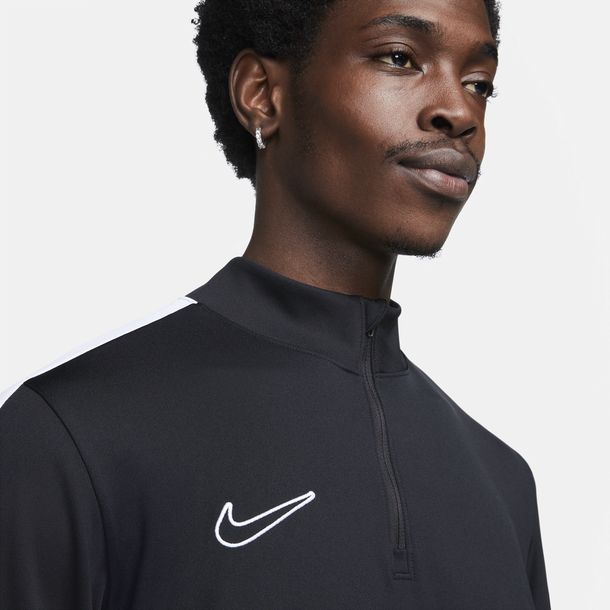 Haut de foot à demi-zip Dri-FIT Nike Academy pour homme - Noir