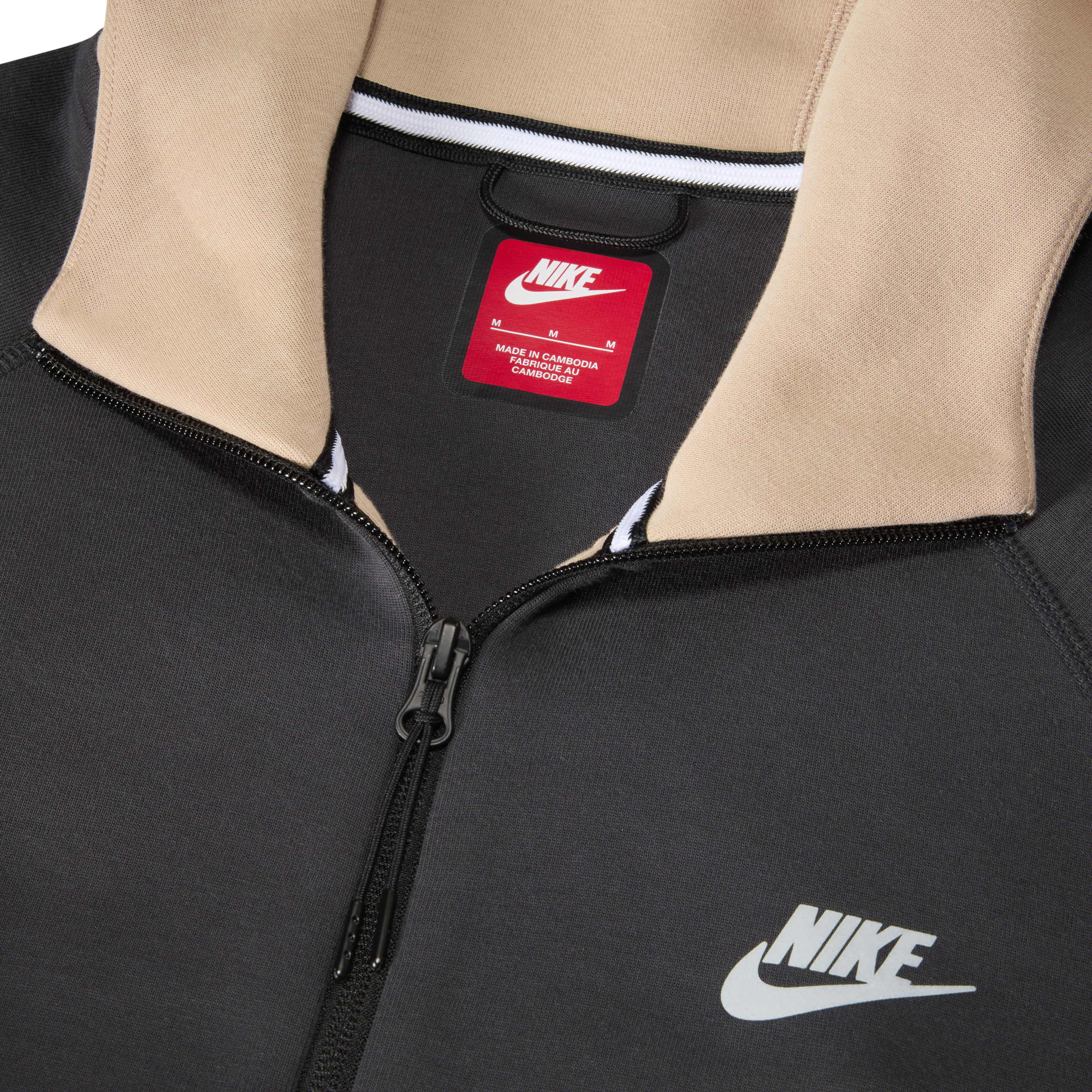 Veste à zip en Fleece Nike Tech Windrunner pour homme - Marron