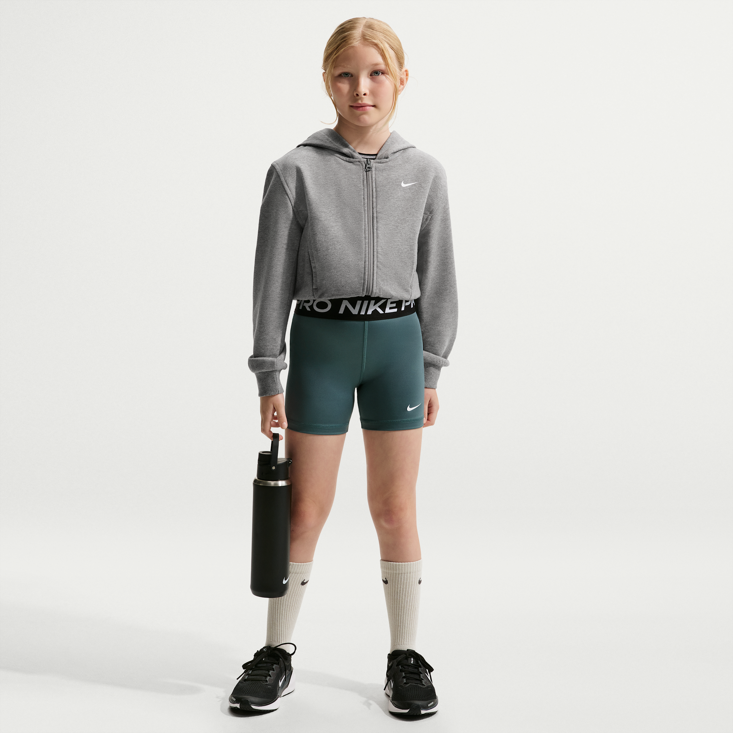 Shorts Nike Pro – Bambina/Ragazza - Grigio
