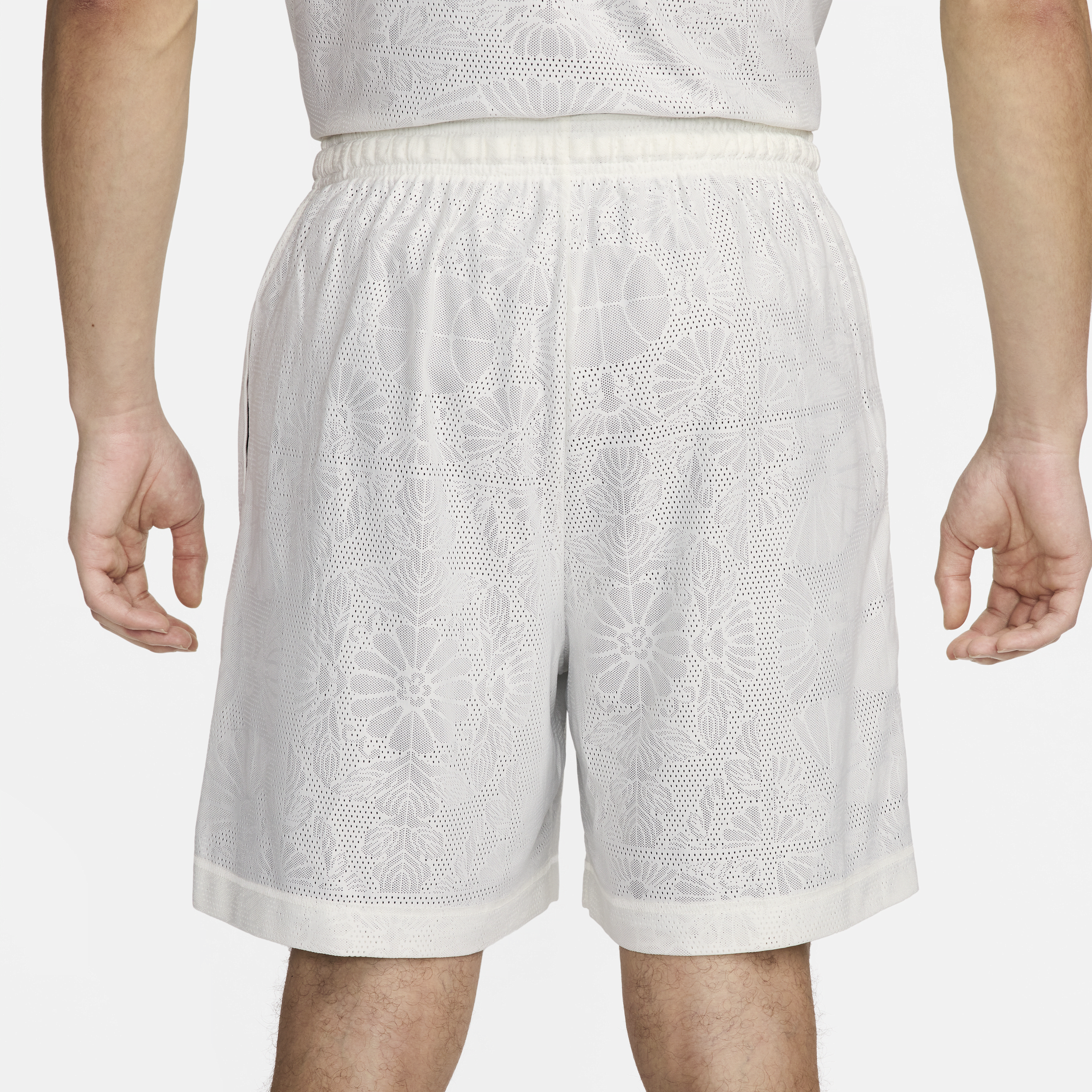 Nike Standard Issue omkeerbare basketbalshorts met Dri-FIT voor heren (15 cm) Wit