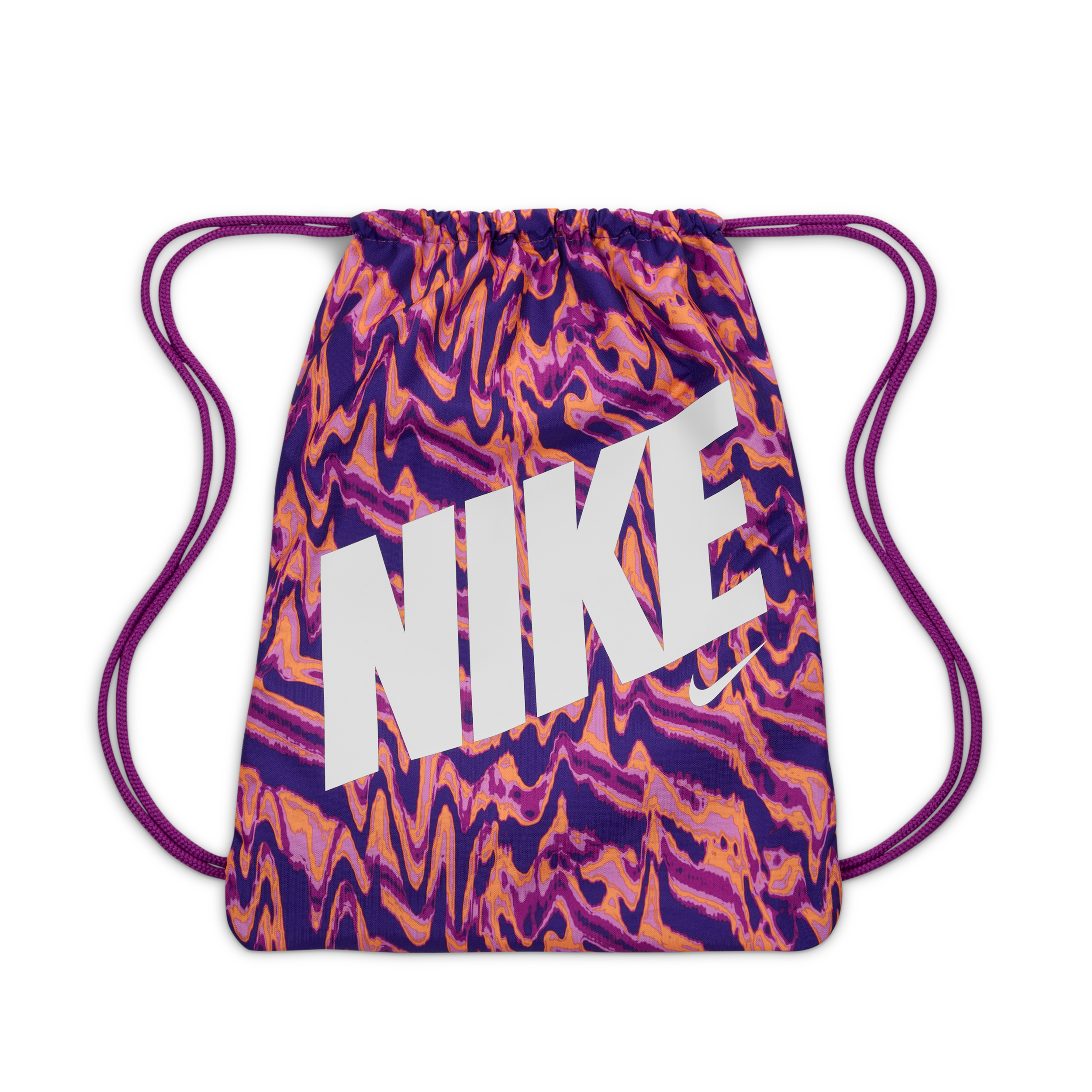 Nike Tas met trekkoord voor kids (12 liter) - Paars