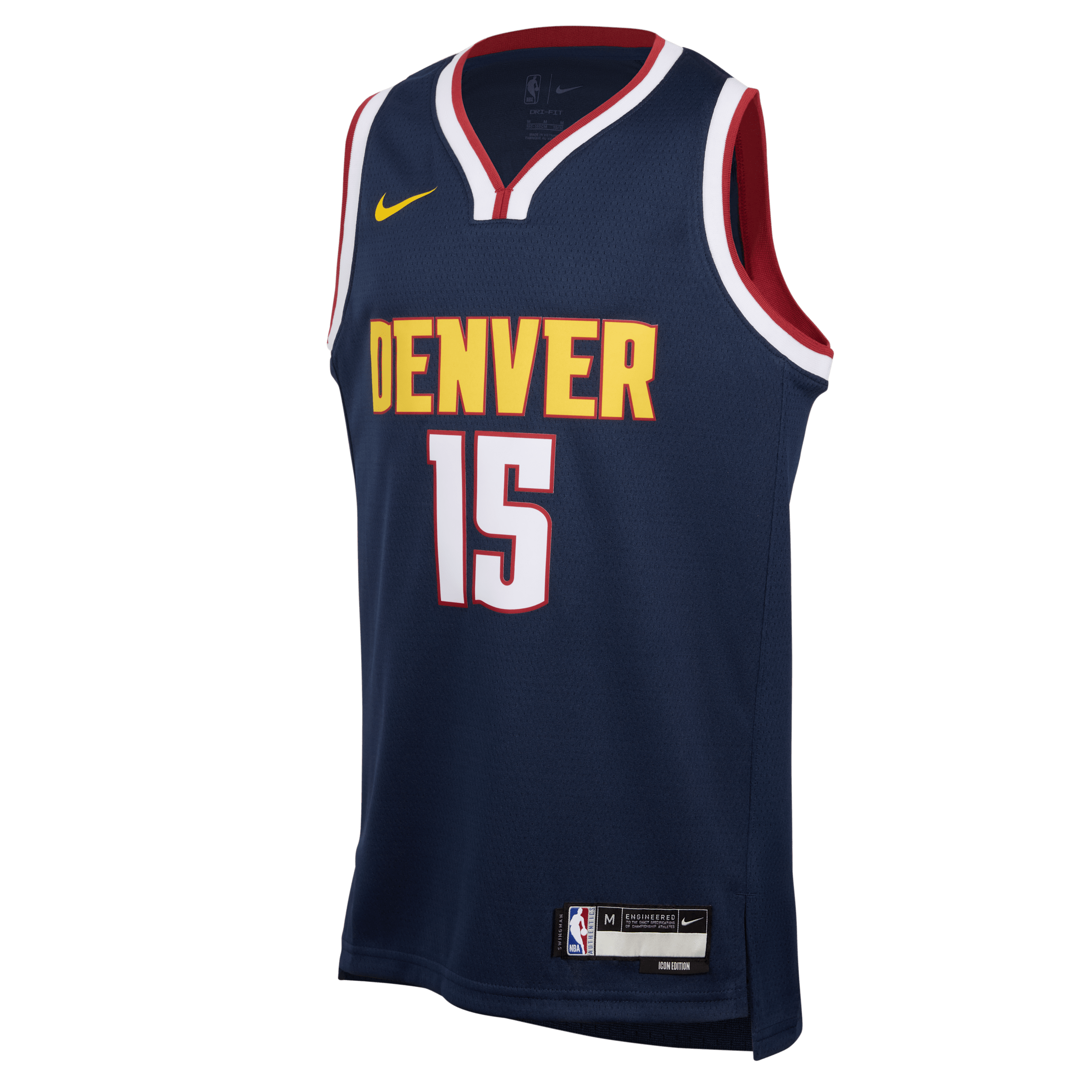Maillot Nike NBA Swingman Nikola Joki? Denver Nuggets 2024/25 Icon Edition pour ado - Bleu