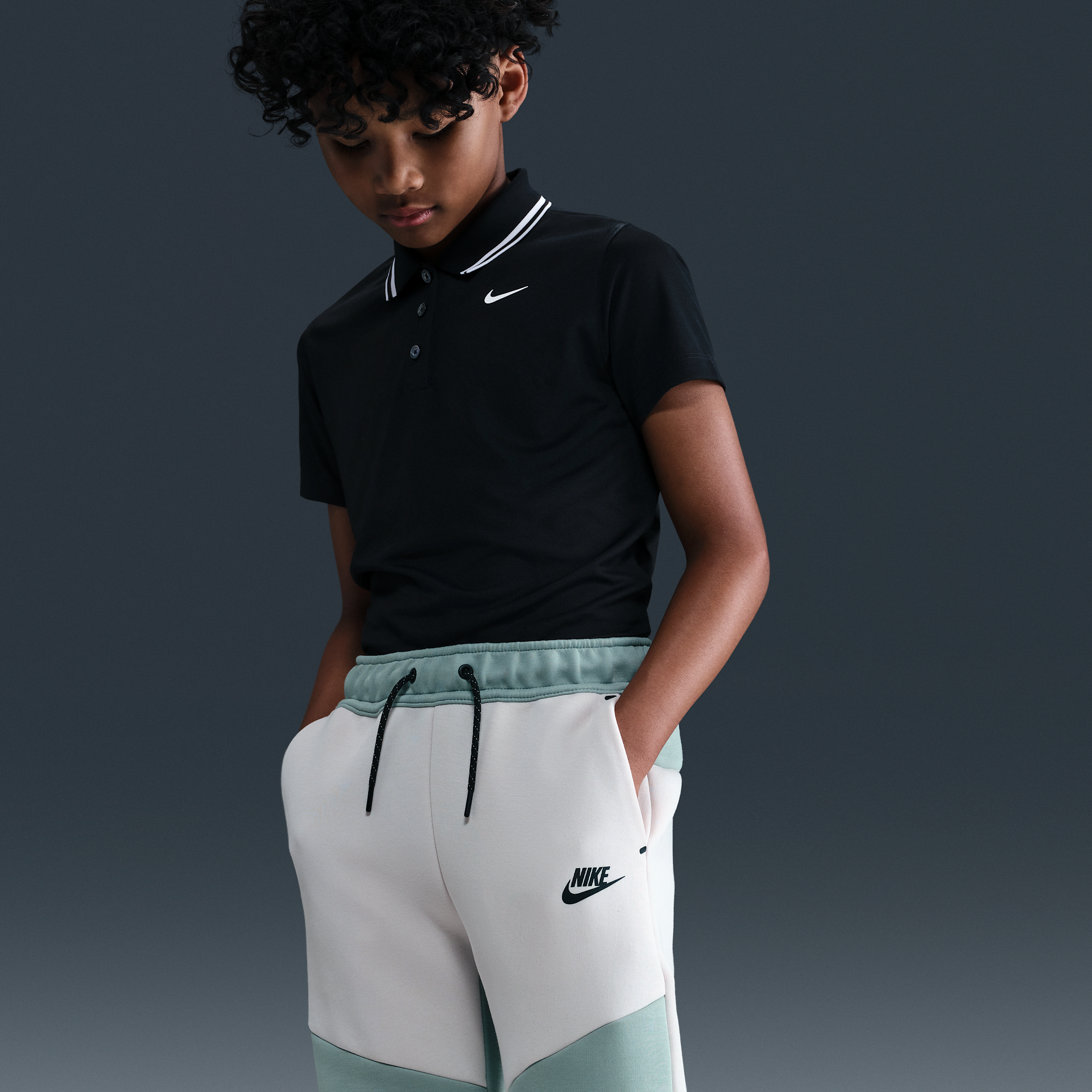 Nike Sportswear Tech Fleece joggingbroek voor kids Grijs