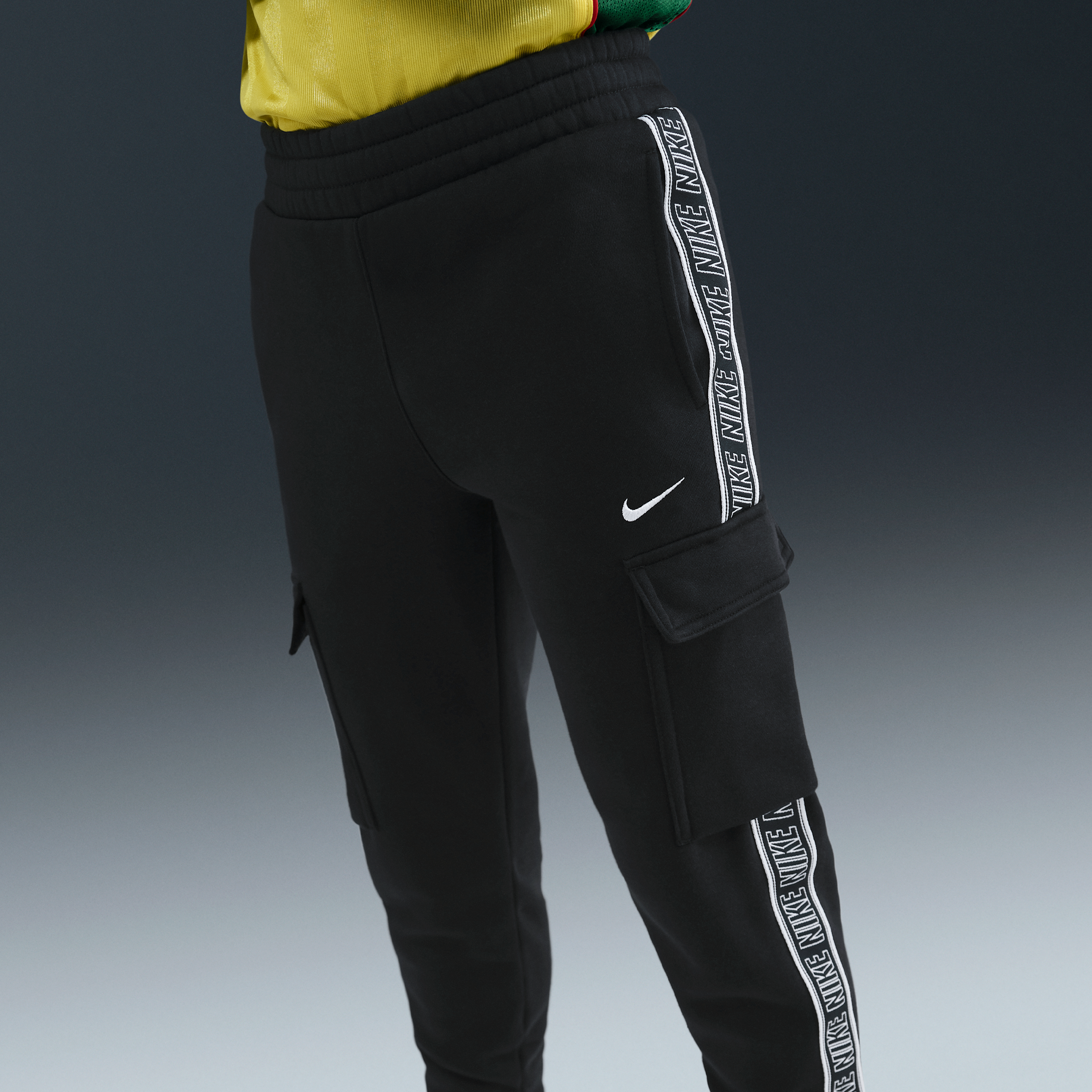 Nike Sportswear Club Fleece cargobroek voor kids Zwart