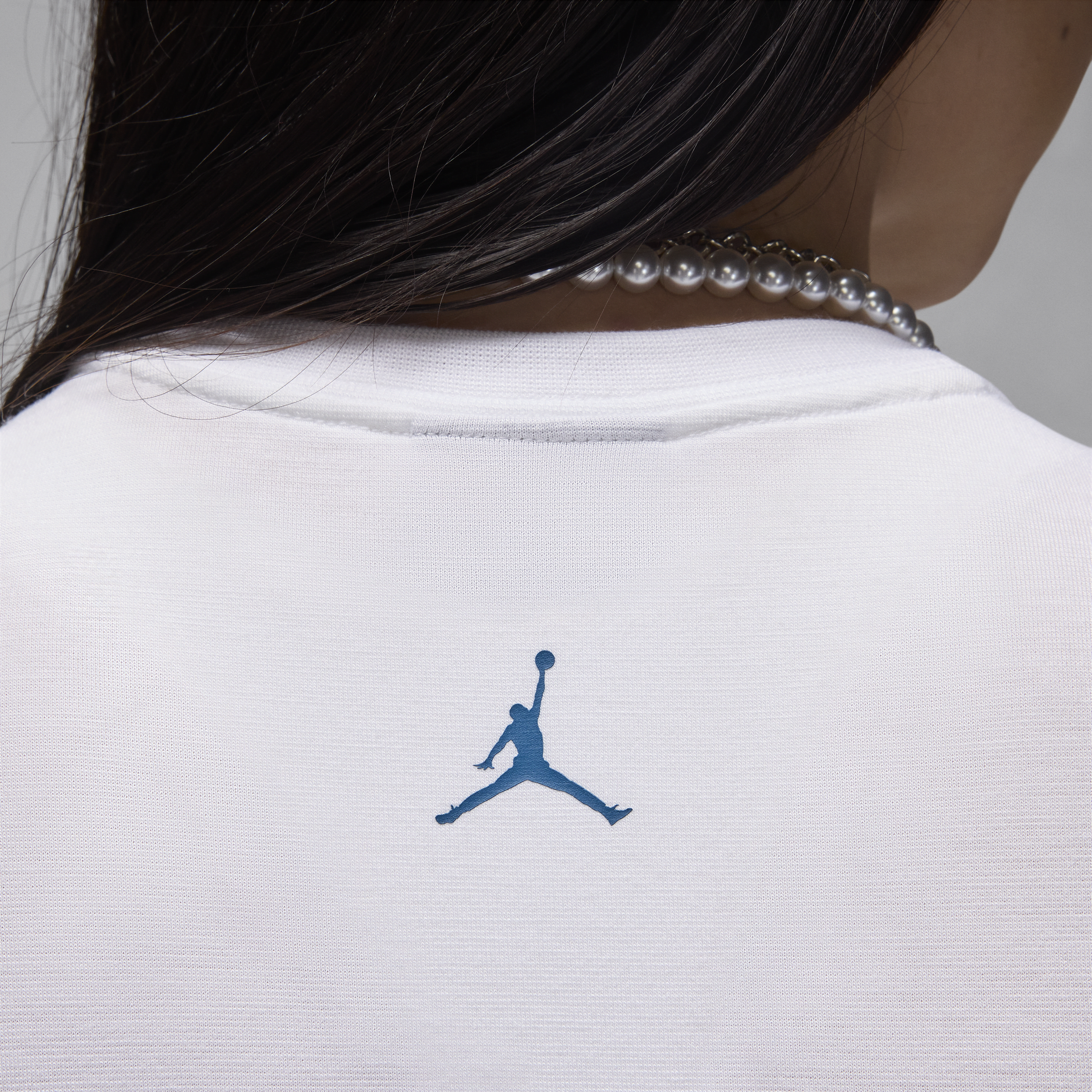 Jordan aansluitend kort T-shirt voor dames Wit