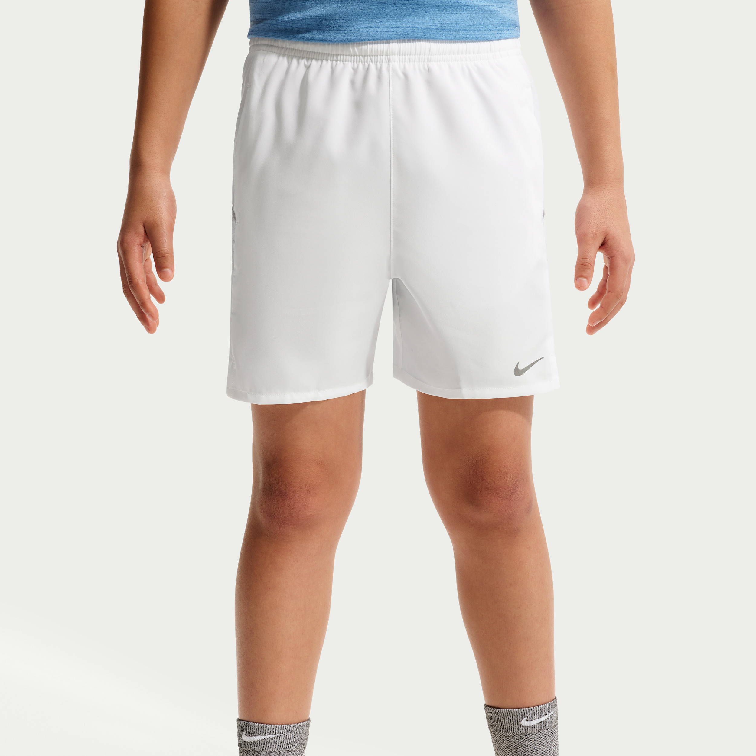Thumbnail - Nike Miler Dri-FIT Trainingsshorts (ältere Kinder) - Weiß