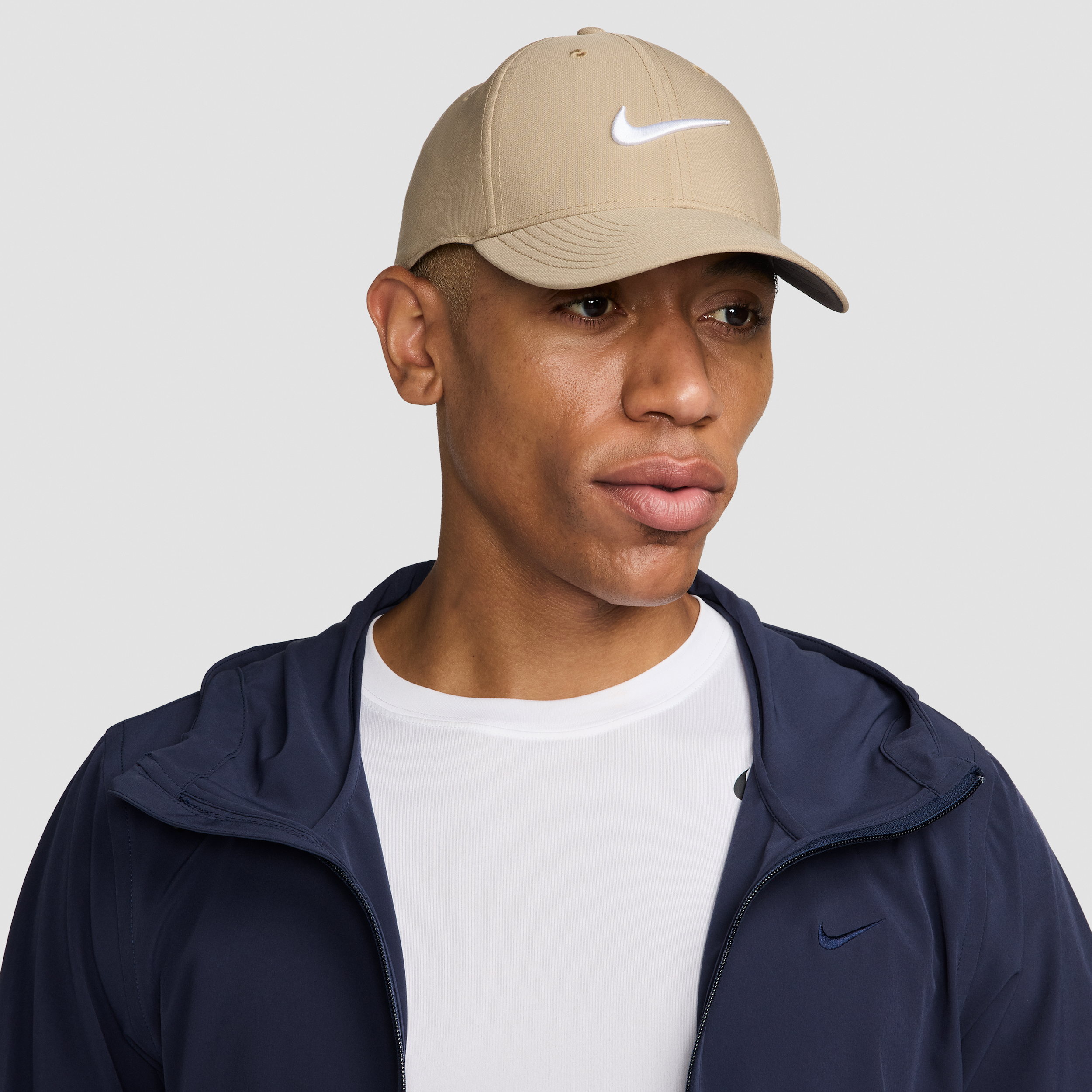 Nike Dri-FIT Club Structured Swoosh Cap - Brown - Polyester