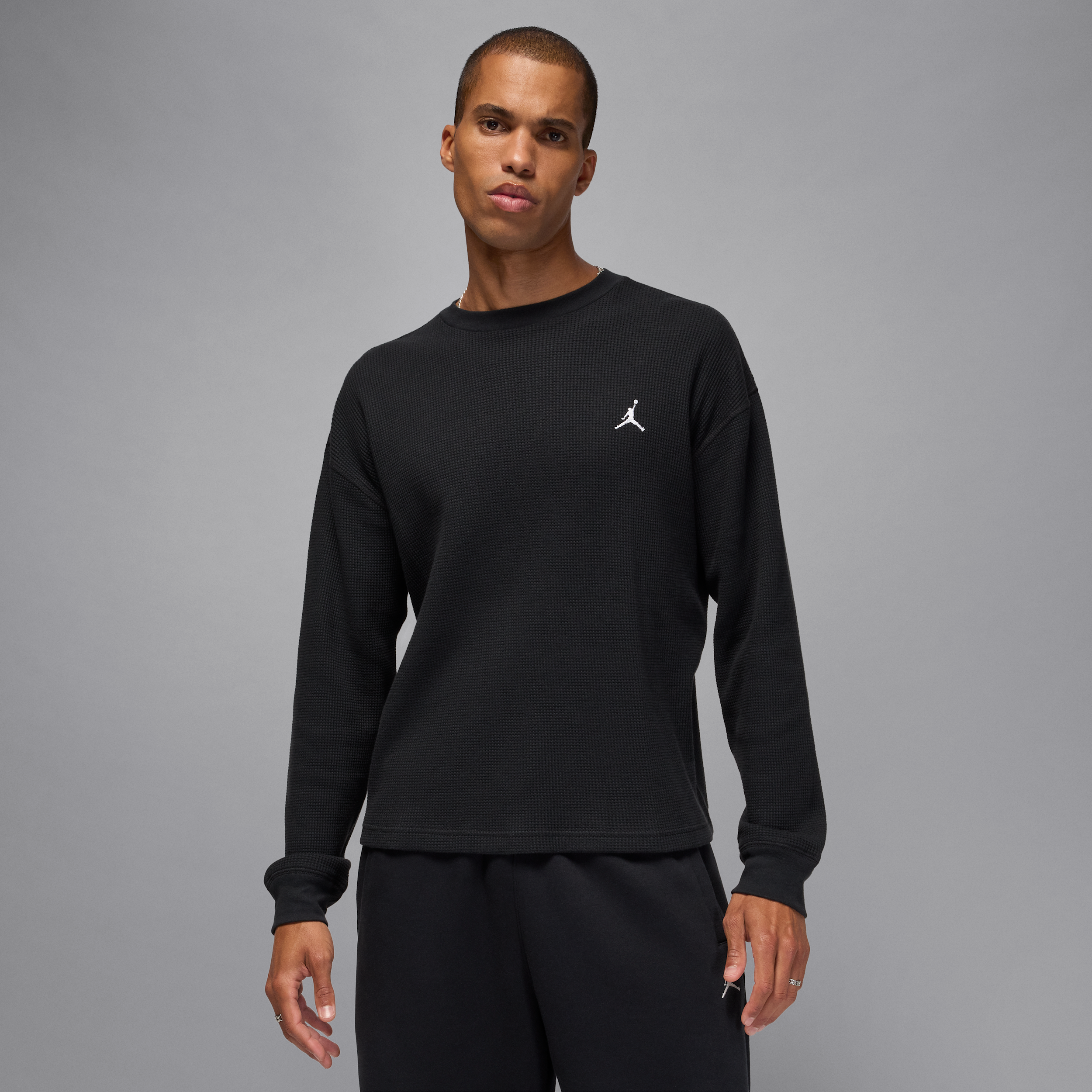 Thumbnail - Jordan Flight Mountainside Longsleeve-Waffelhemd (Herren) - Schwarz