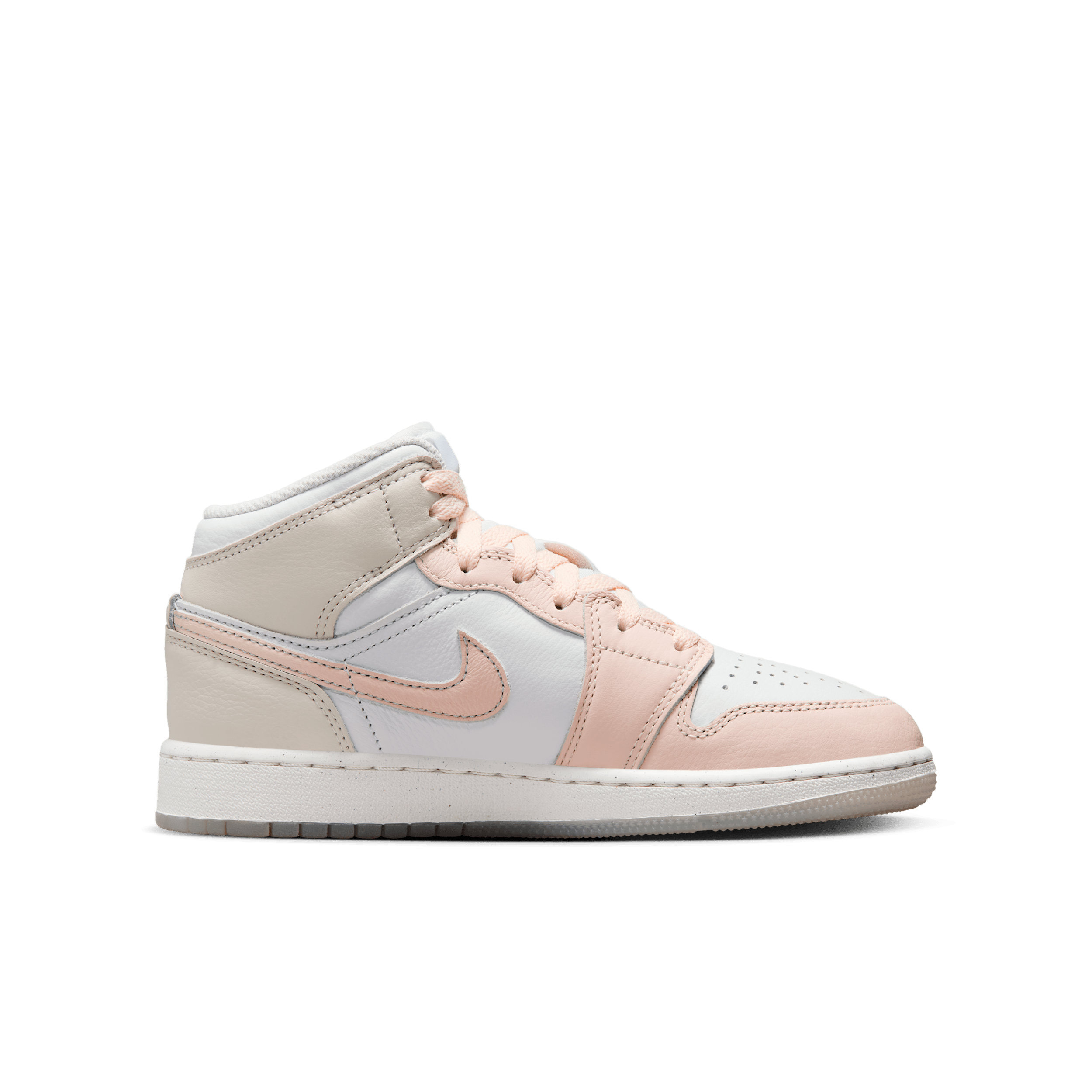 Chaussure Air Jordan 1 Mid SE pour ado - Blanc