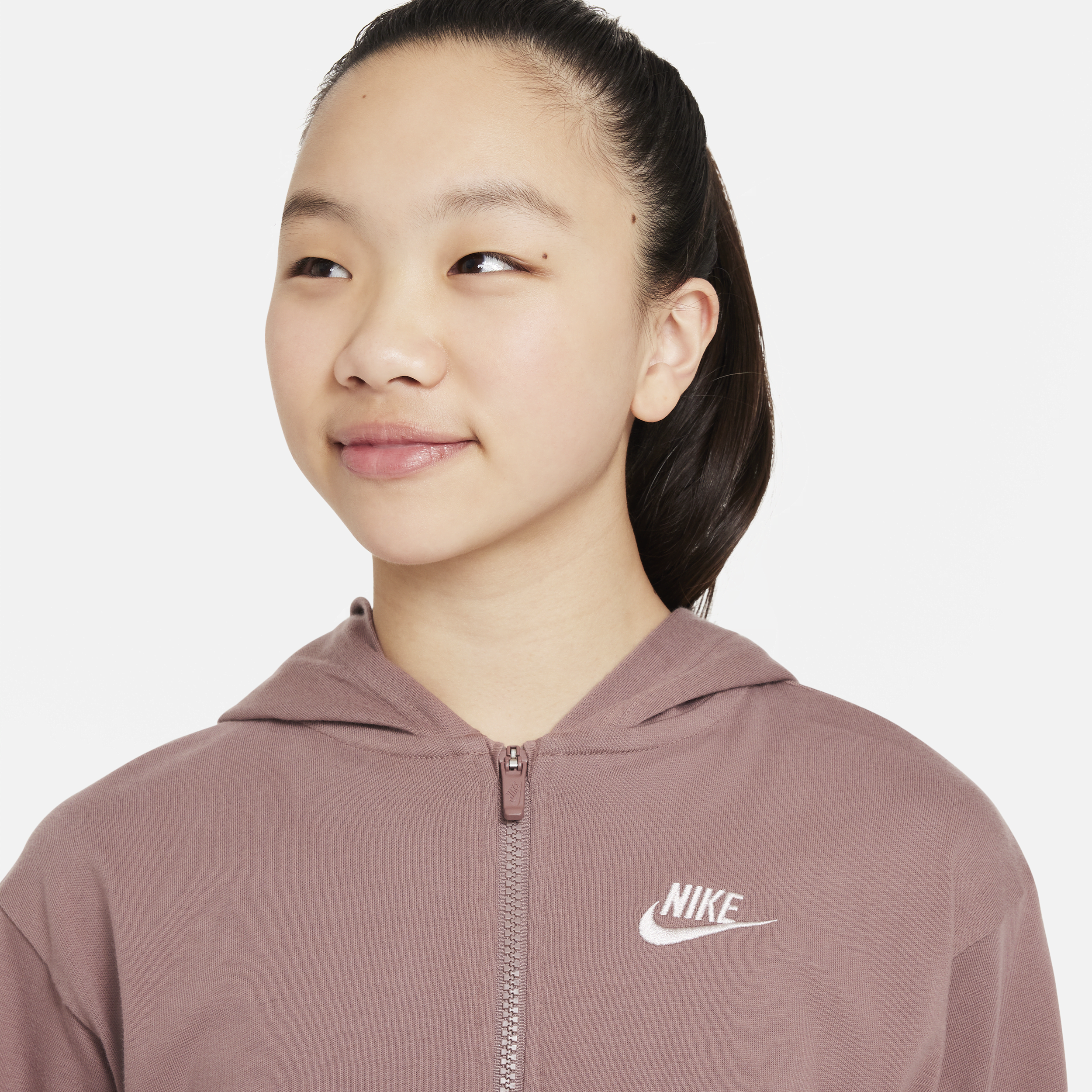 Nike Sportswear Hoodie met rits voor meisjes Paars