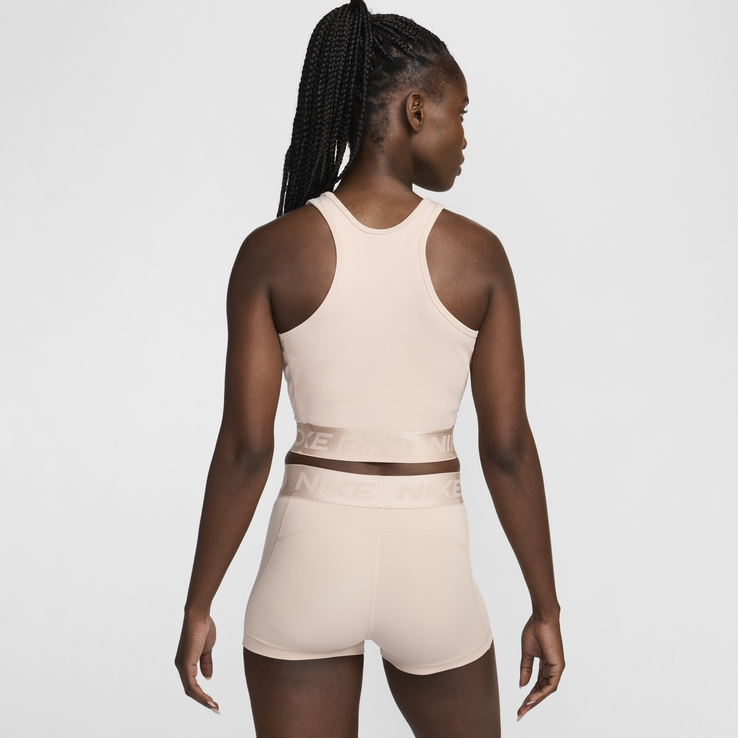 Nike Pro Dri-FIT croptop voor dames Bruin