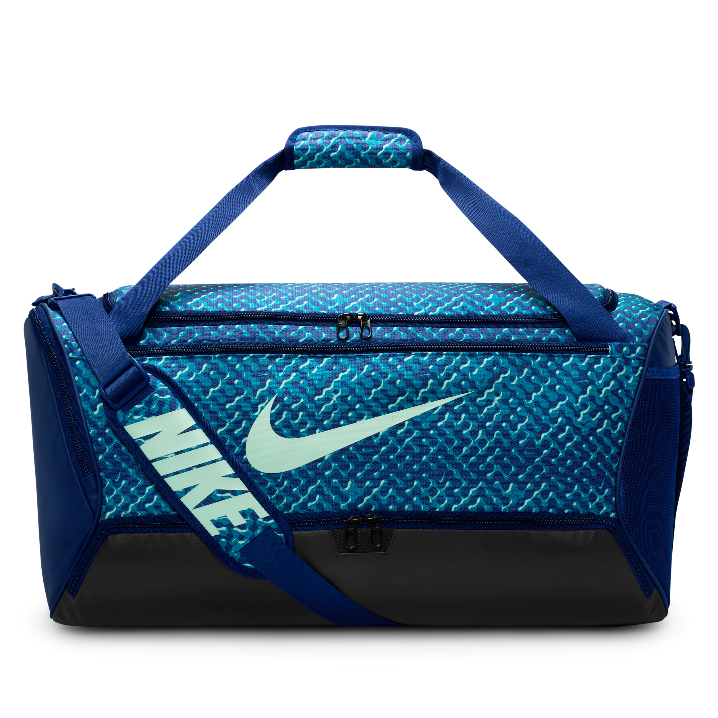 Nike Brasilia sporttas (medium 60 liter) Blauw