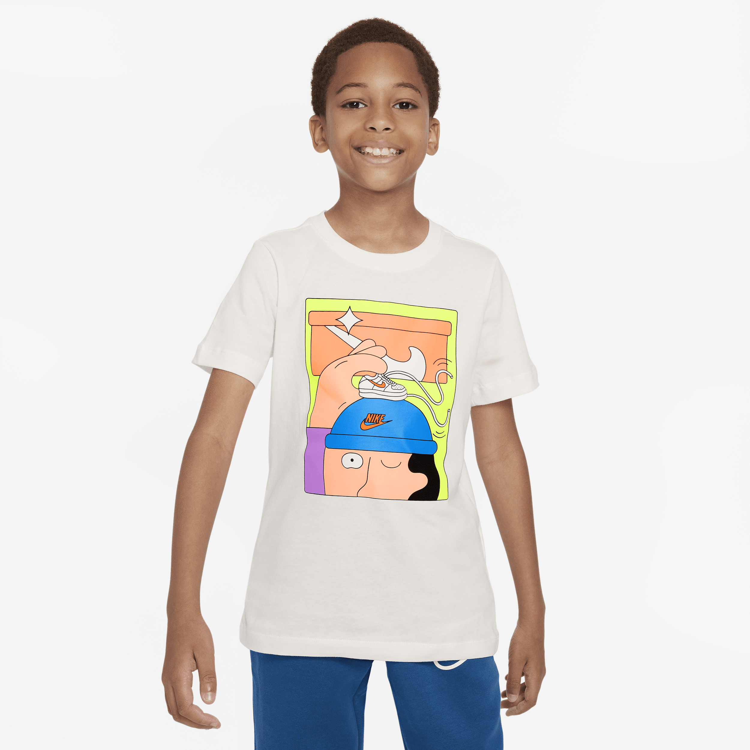 Nike Sportswear T-shirt voor kids - Wit unisex XS