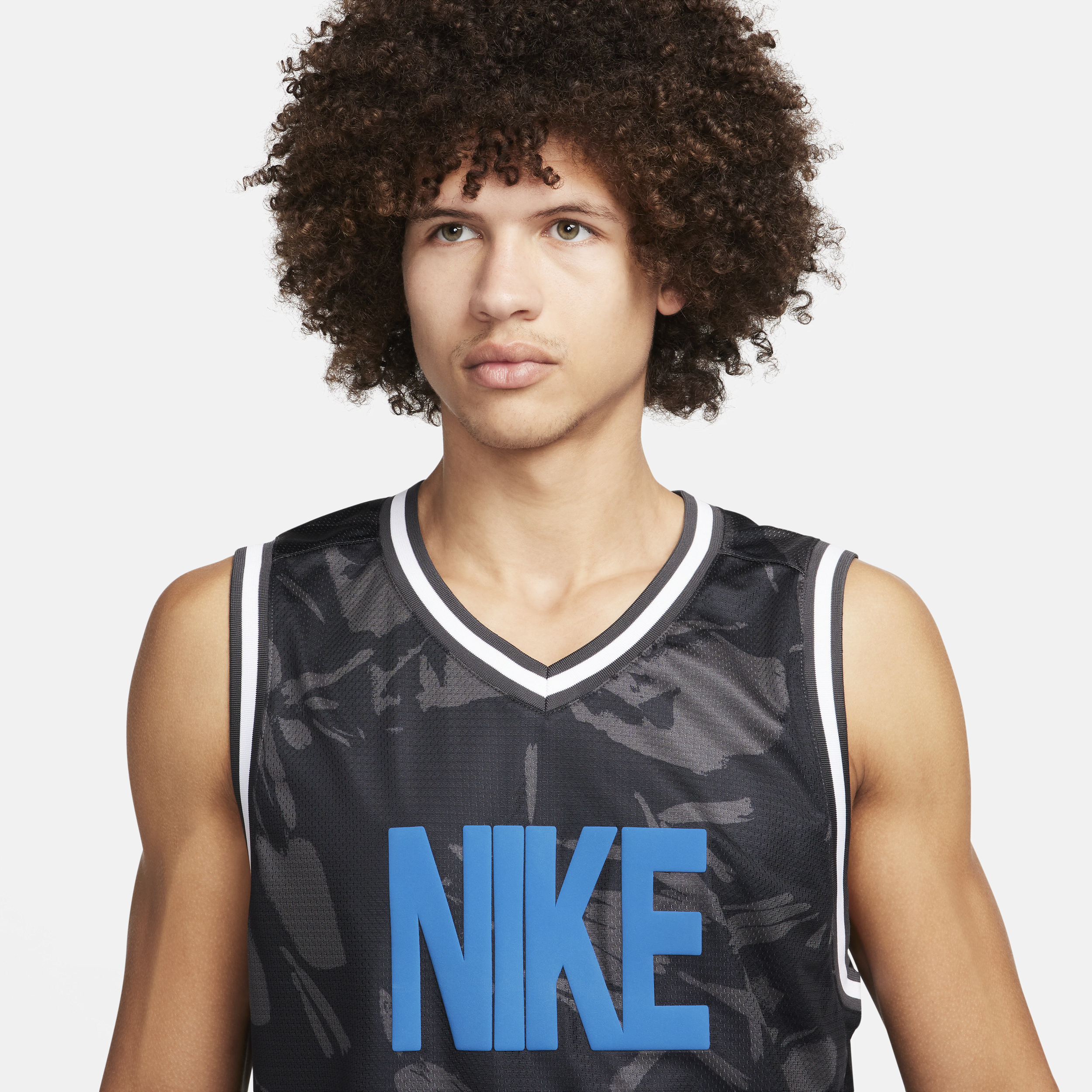 Nike DNA Dri-FIT basketbaljersey voor heren Grijs