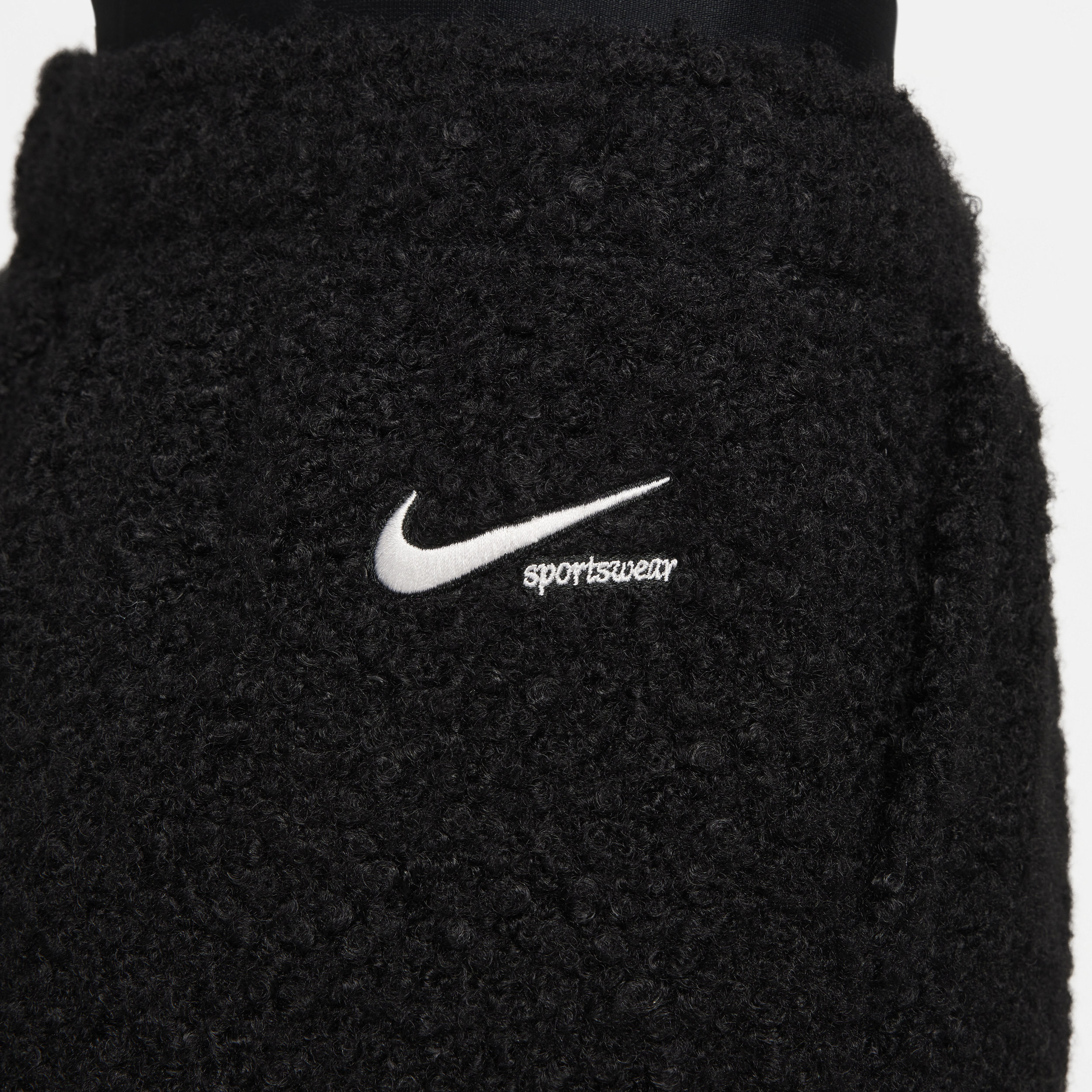 Nike Sportswear Collection joggingbroek van hoogpolige fleece voor dames Zwart