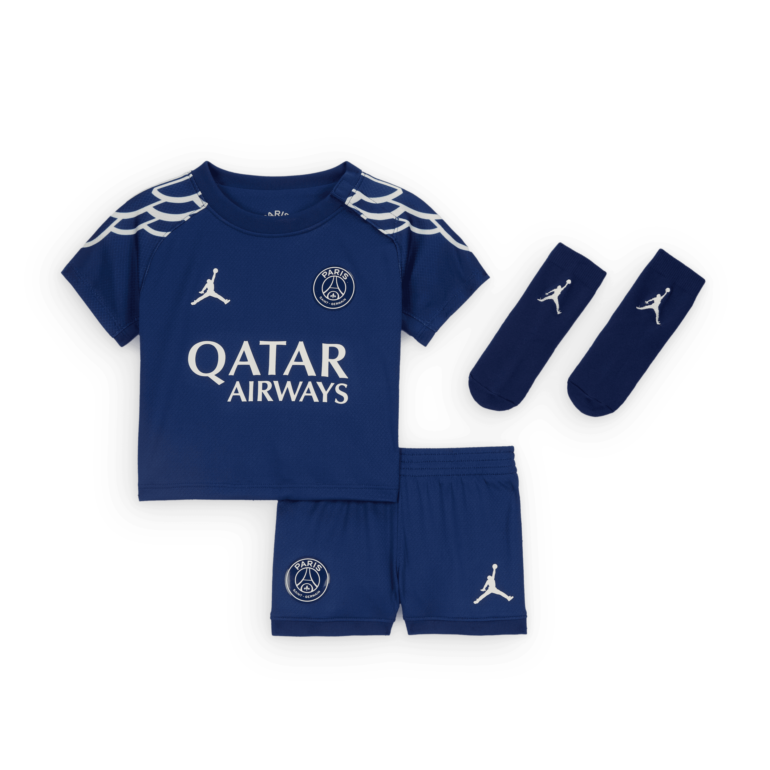 4e ensemble 3 pièces replica Jordan Football Paris Saint-Germain 2025 Stadium pour bébé et tout-peti