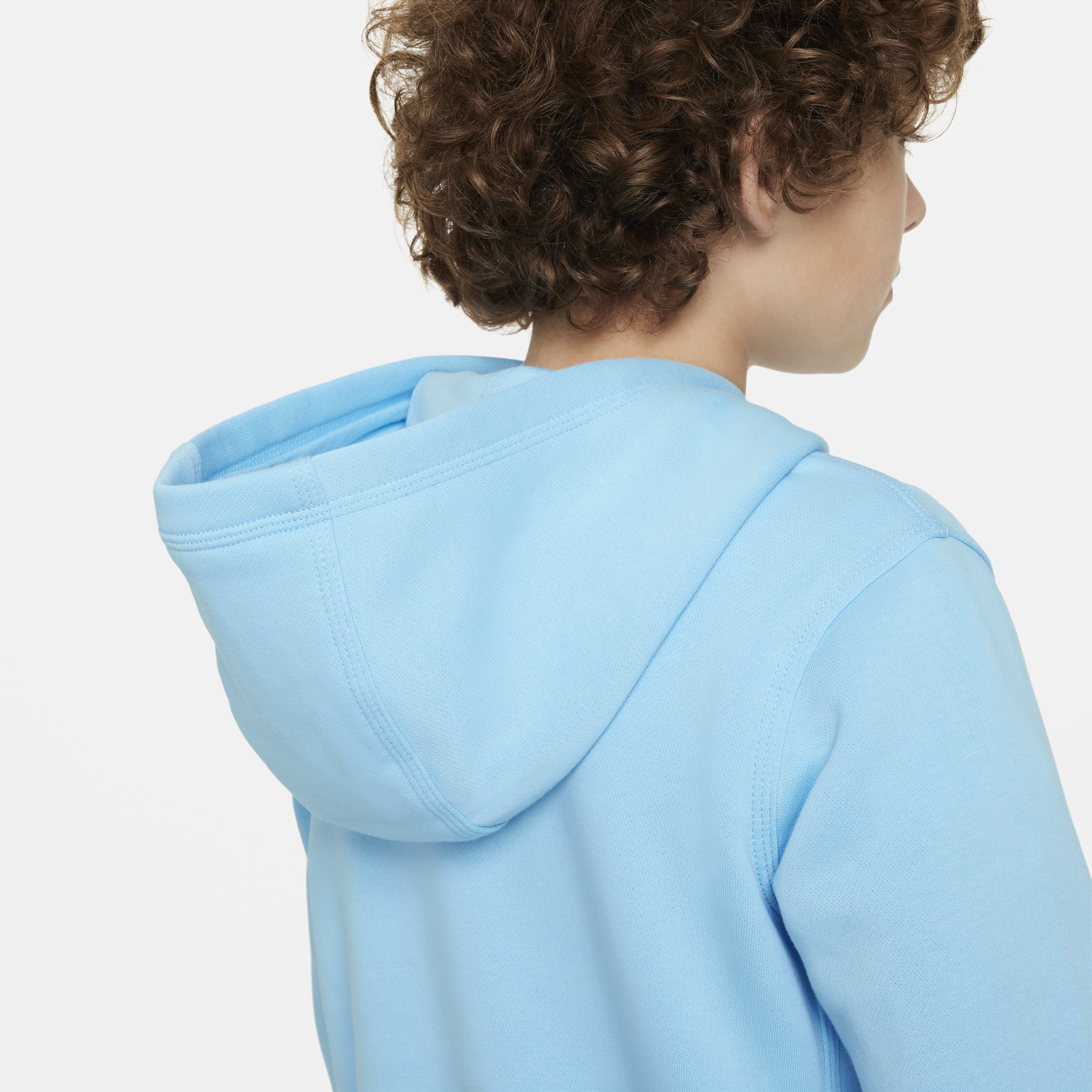 Nike Sportswear fleecehoodie met graphic voor jongens Blauw