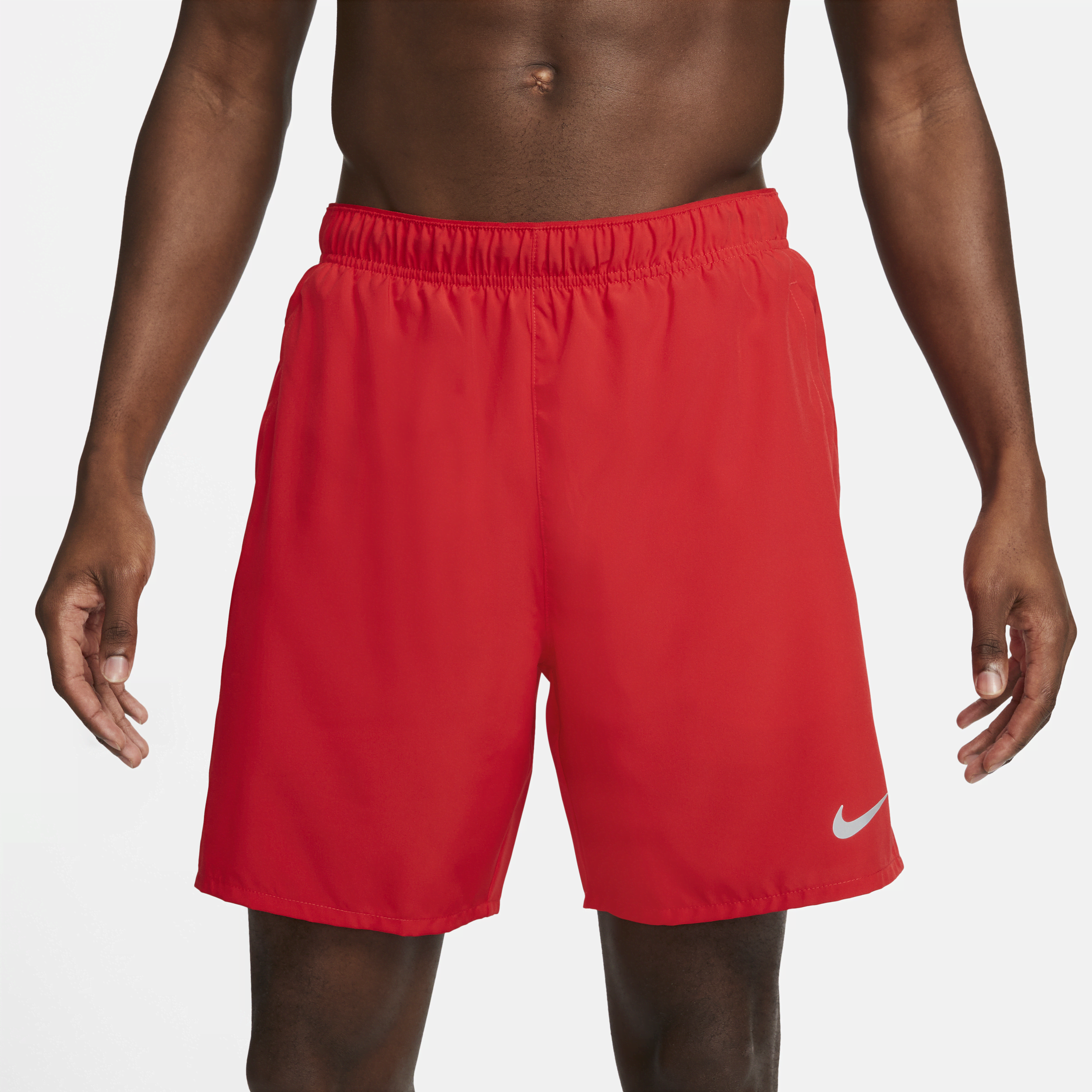 Short de running 2-en-1 18 cm Dri-FIT Nike Challenger pour homme - Rouge