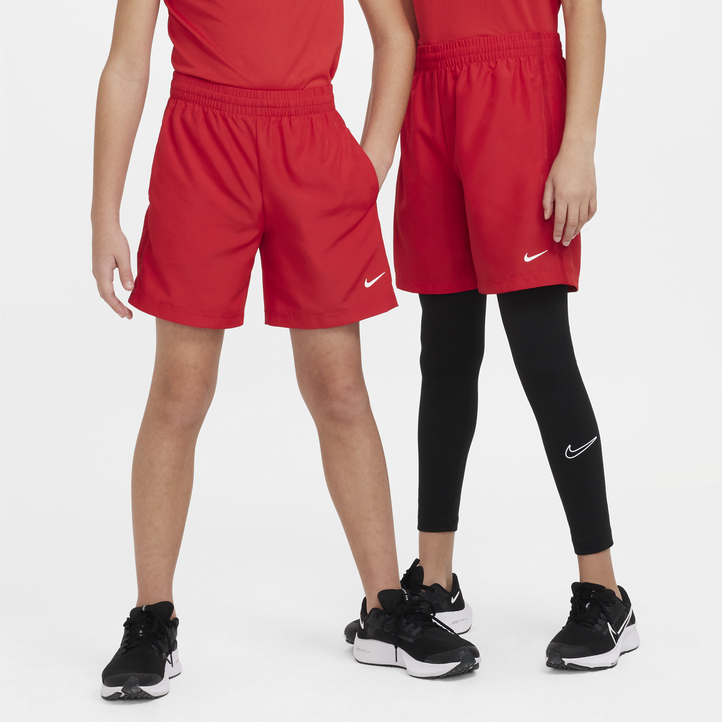 Nike Multi Older Kids' Dri-FIT Training Shorts - Red - Recycled Polyester - 50% Recycled Polyester