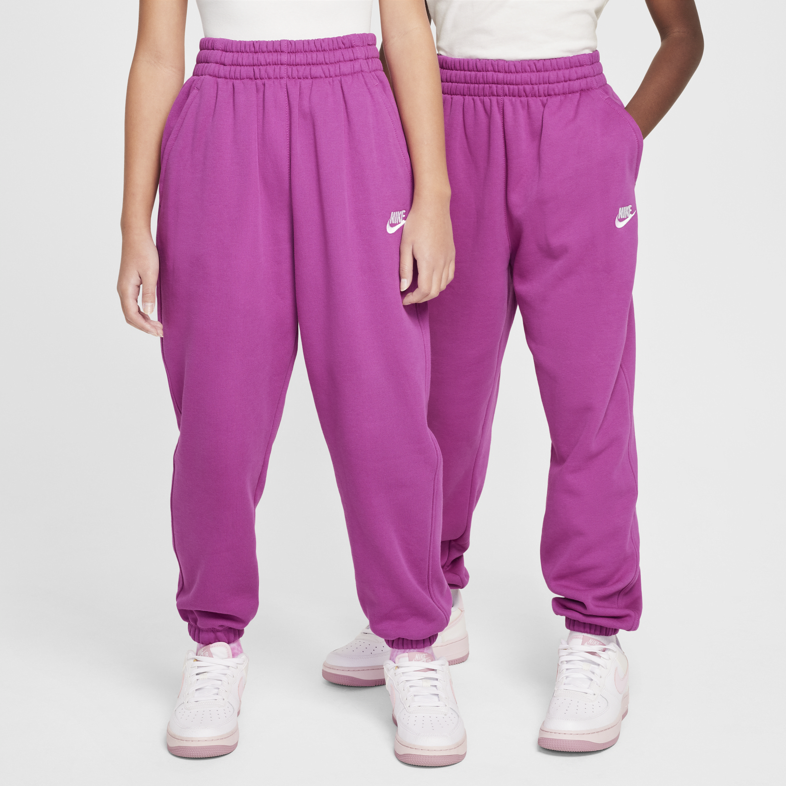 Pantalon ample Nike Sportswear Club Fleece pour ado - Pourpre