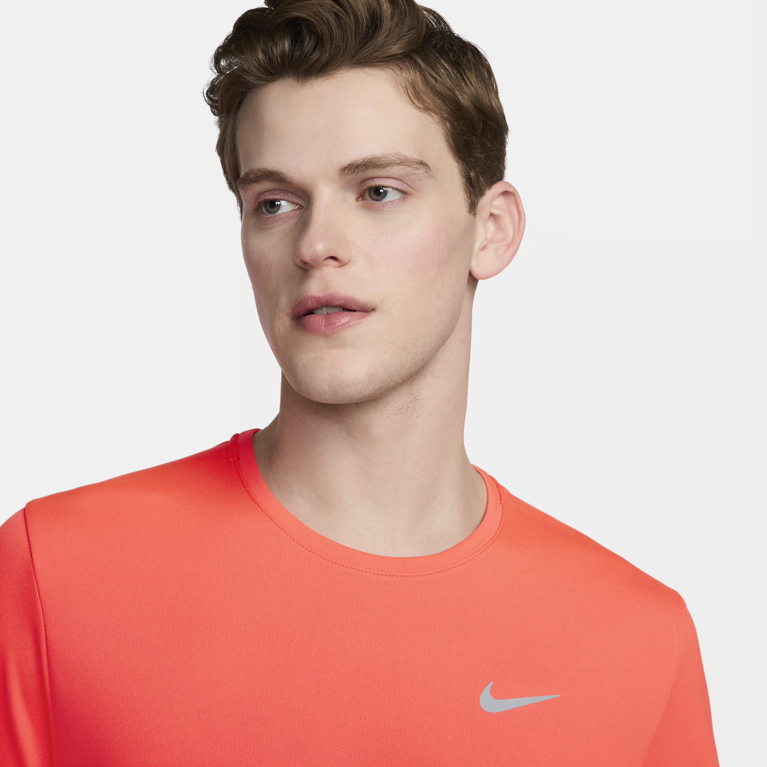 Nike Miler Dri-FIT hardlooptop met korte mouwen voor heren Rood