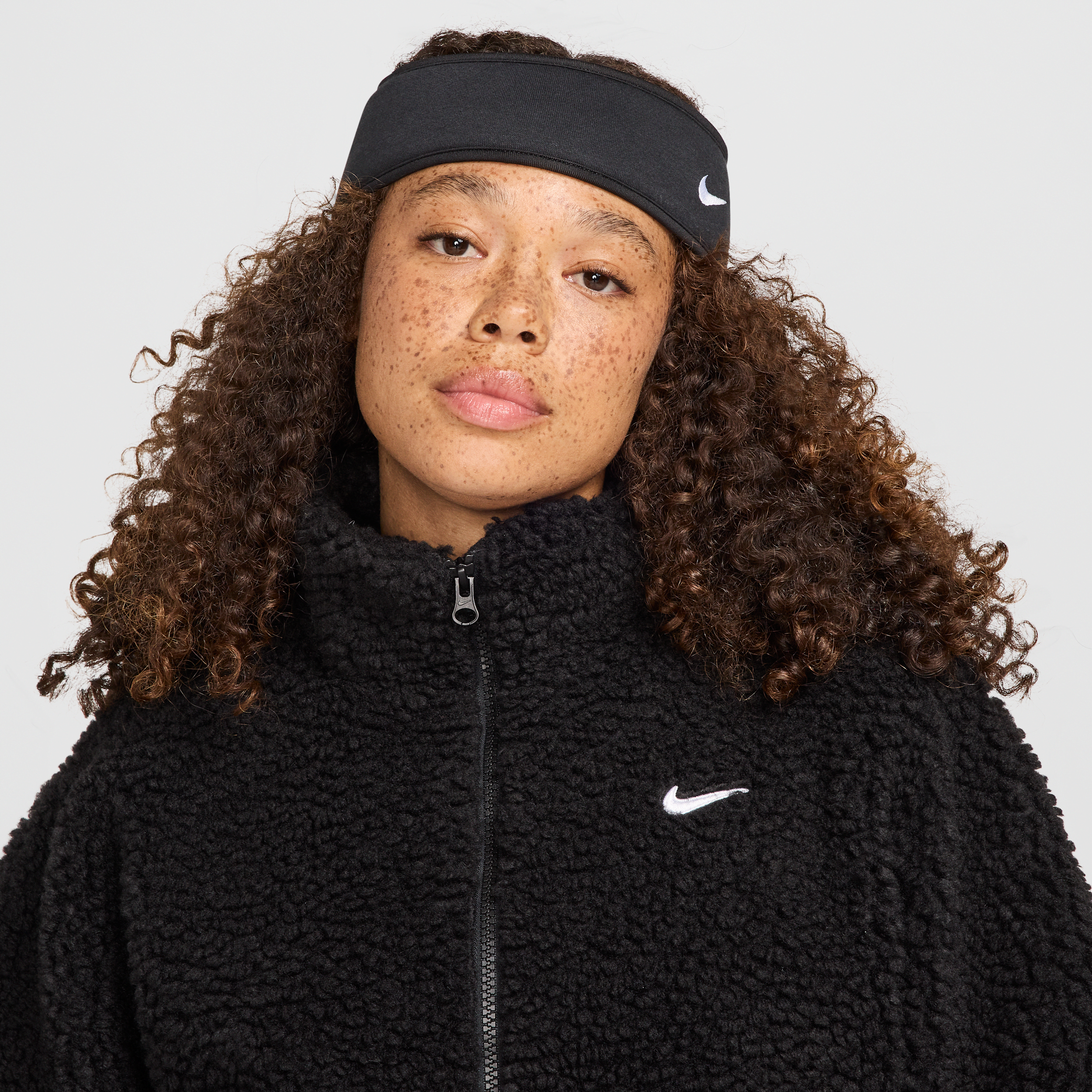 Thumbnail - Nike Phoenix Fleece-Stirnband (Damen) - Schwarz