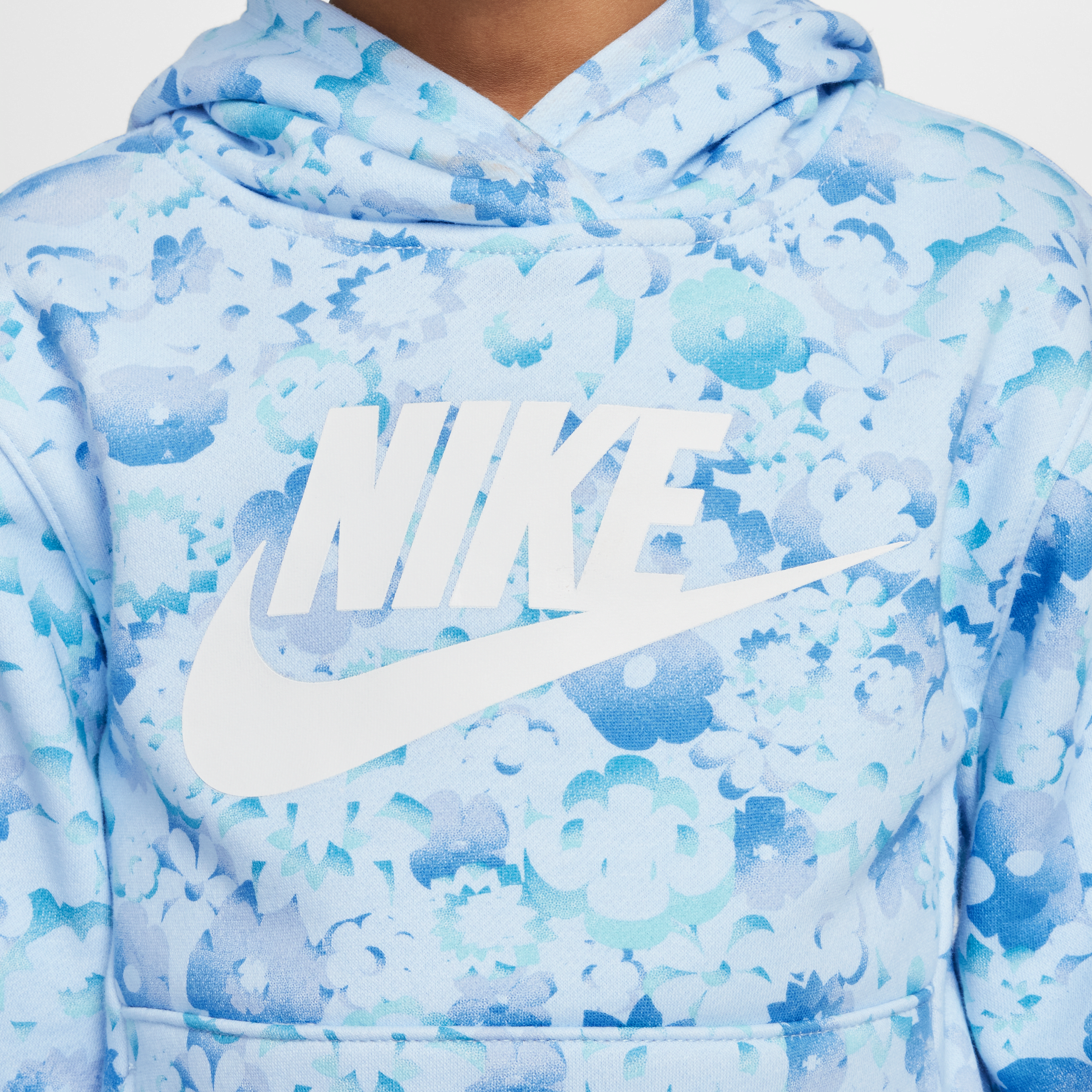 Thumbnail - Nike Flow-Ral Hoodie mit Print (jüngere Kinder) - Blau