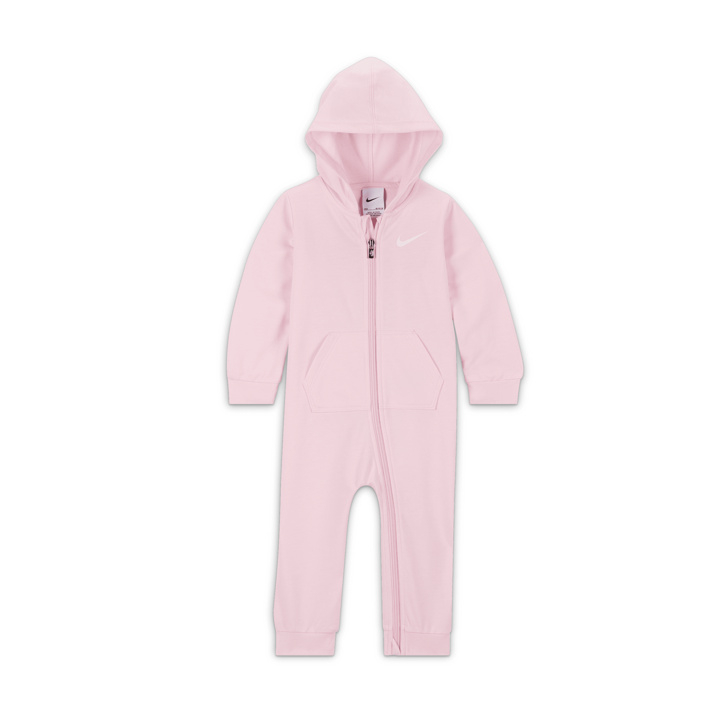 Combinaison Nike Essentials Hooded Coverall pour bébé - Rose