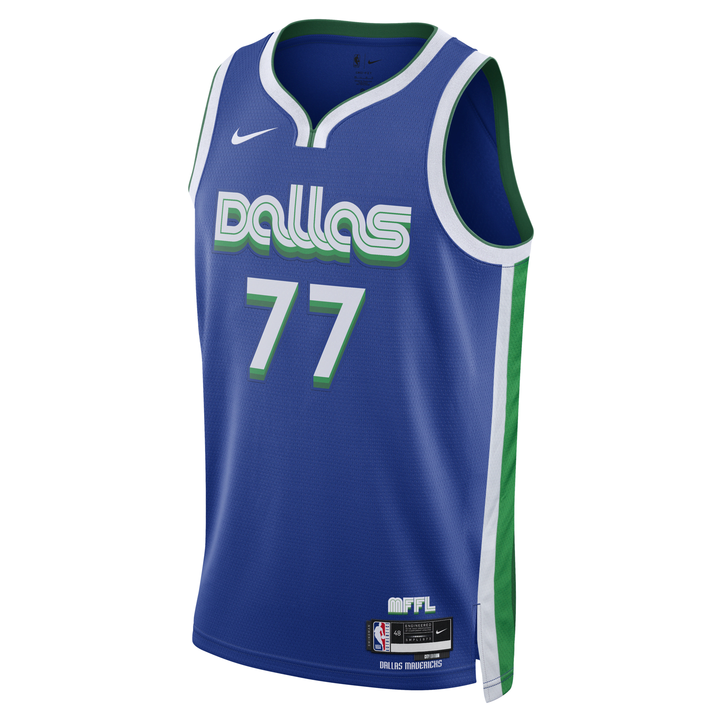 Koszulka Nike Dri-FIT NBA Swingman Luka Dončić Dallas Mavericks City Edition - Niebieski